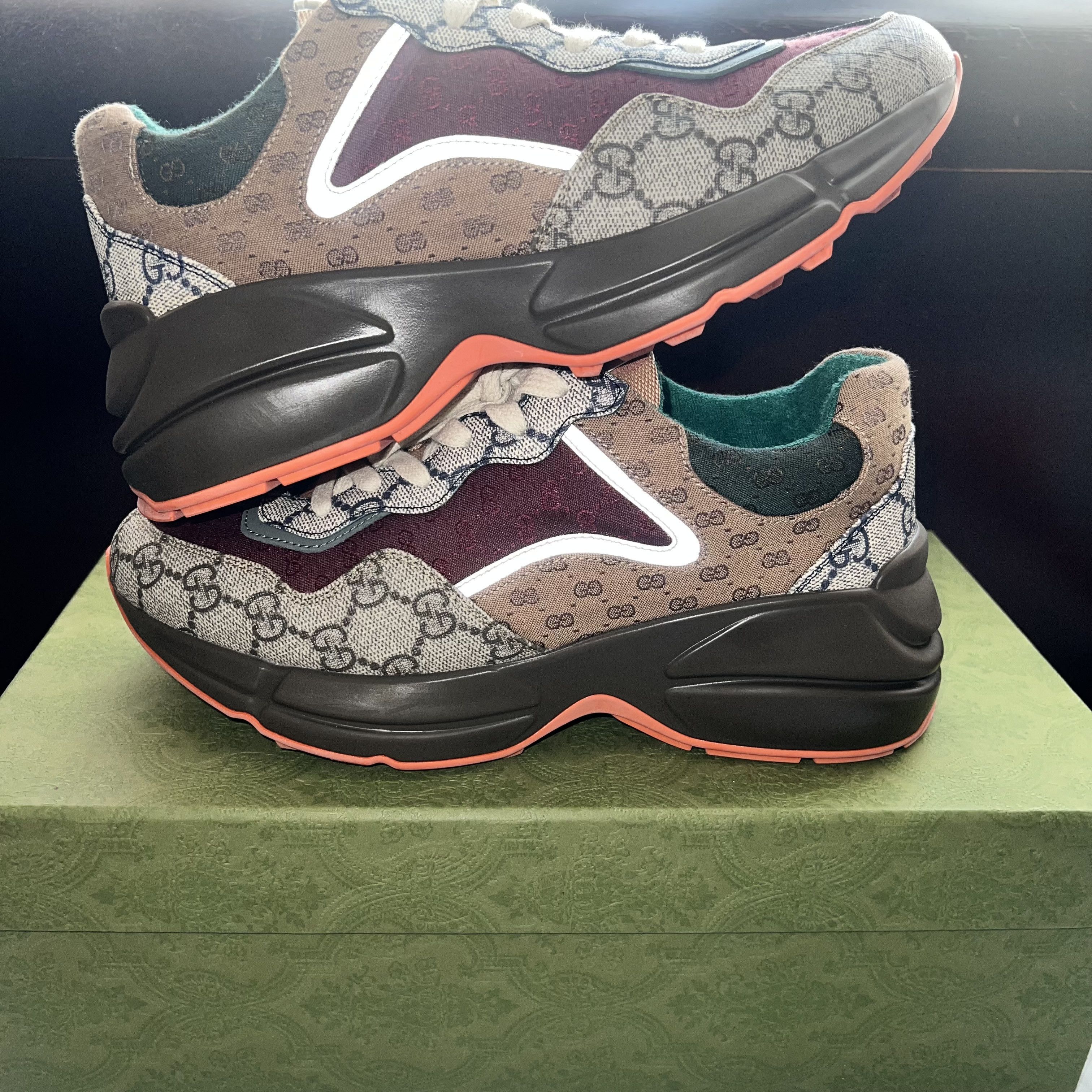 Gucci Gucci Rhyton GG Supreme Monogram sneaker Size US 7 / IT 37 - 1 Thumbnail