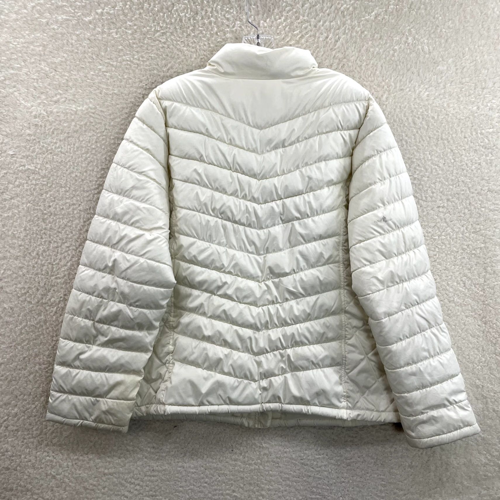 Faded Glory Y2K Vintage Puffer Jacket Coat XL Womens White Winter Snow Outdoor Size XL / US 12-14 / IT 48-50 - 2 Thumbnail