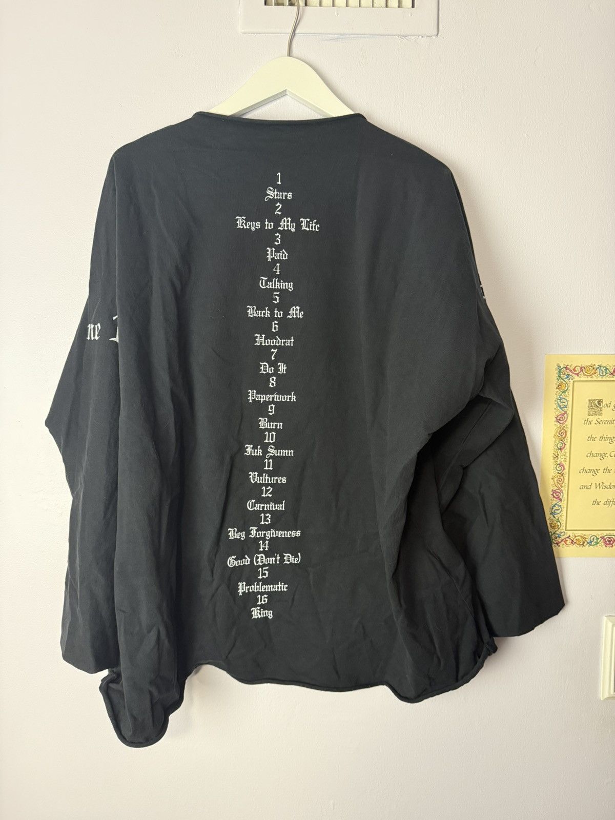 Kanye West Yeezy Vultures Long Sleeve T Shirt Black Kanye West Volume 1 Size US L / EU 52-54 / 3 - 4 Thumbnail
