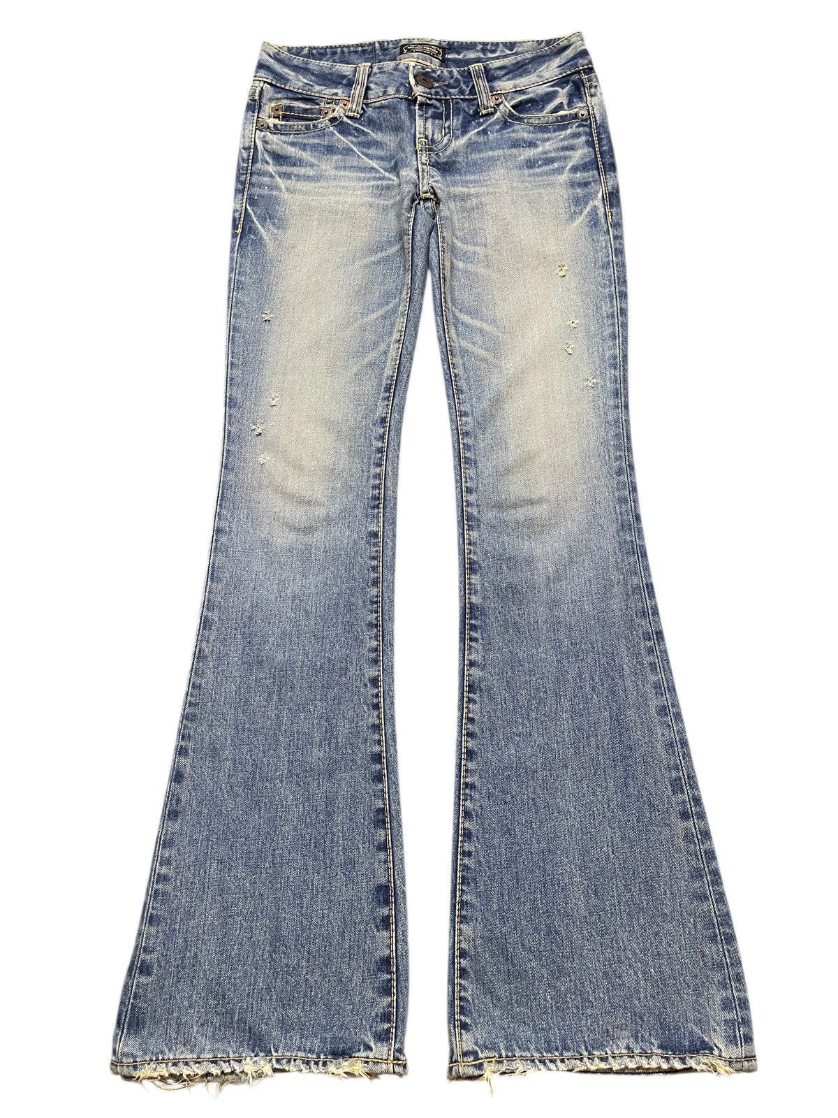 Hysteric Glamour Vintage Japanese Brand Blue Faded Ocean Wash Flared Jeans Size US 28 / EU 44 - 1 Thumbnail