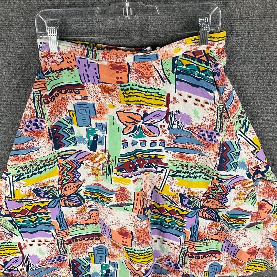 Other Sugarhill Brighton Skirt Women's 8 Abstract Artwork Cotton Size 30" / US 8 / IT 44 - 2 Thumbnail