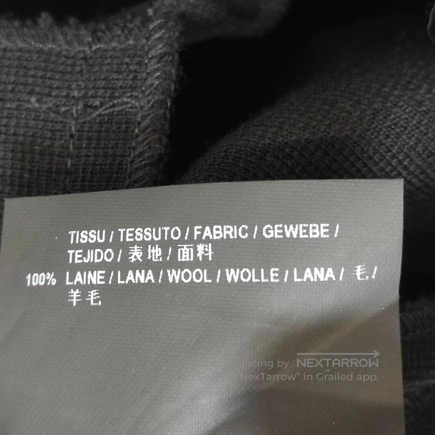 Saint Laurent Paris Saint Laurent Black Wool Long Skirt. Size 37" - 6 Thumbnail