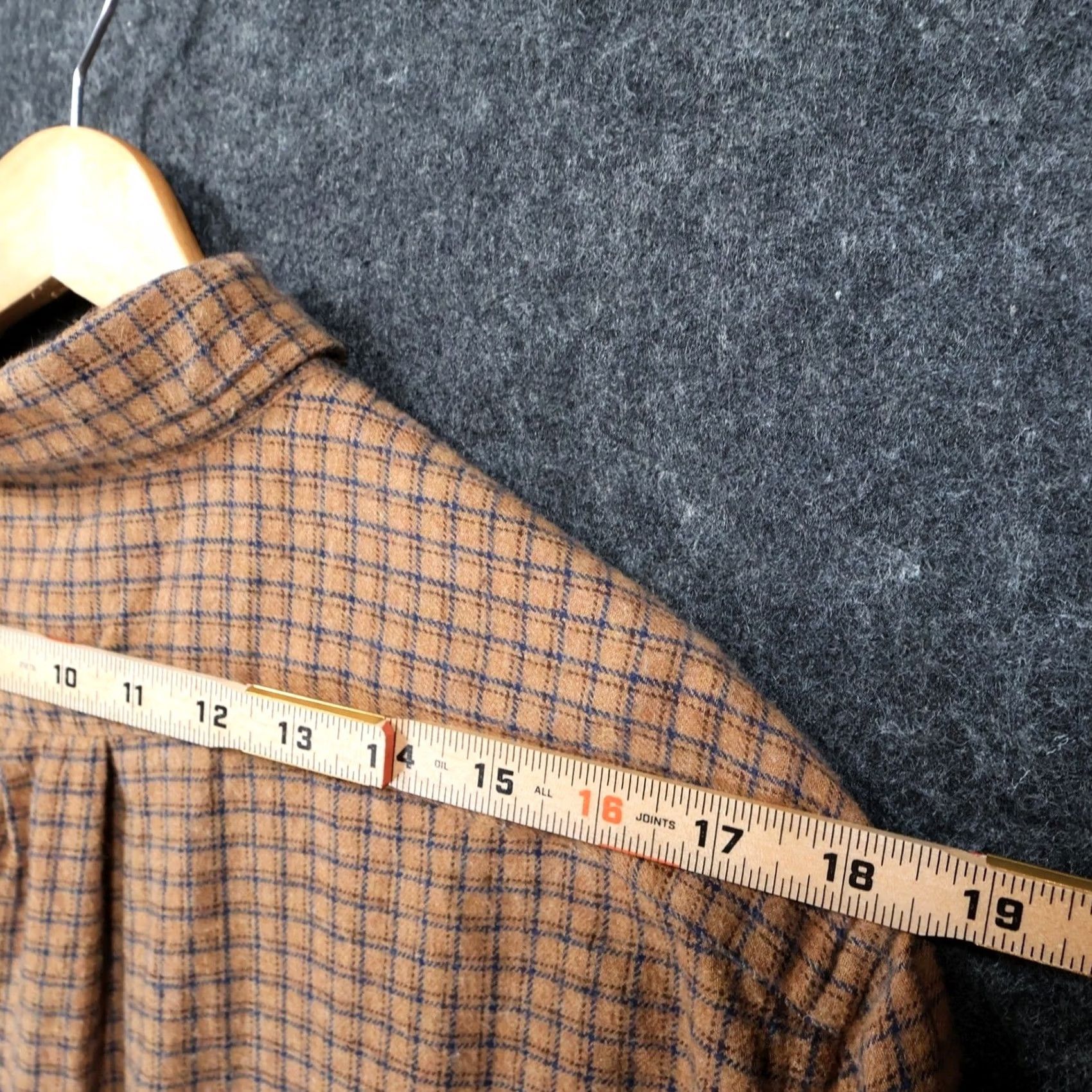 J.Crew J.Crew Mens Medium Brown Excellent Plaid Long Sleeve Button Down Twill Size US M / EU 48-50 / 2 - 6 Thumbnail