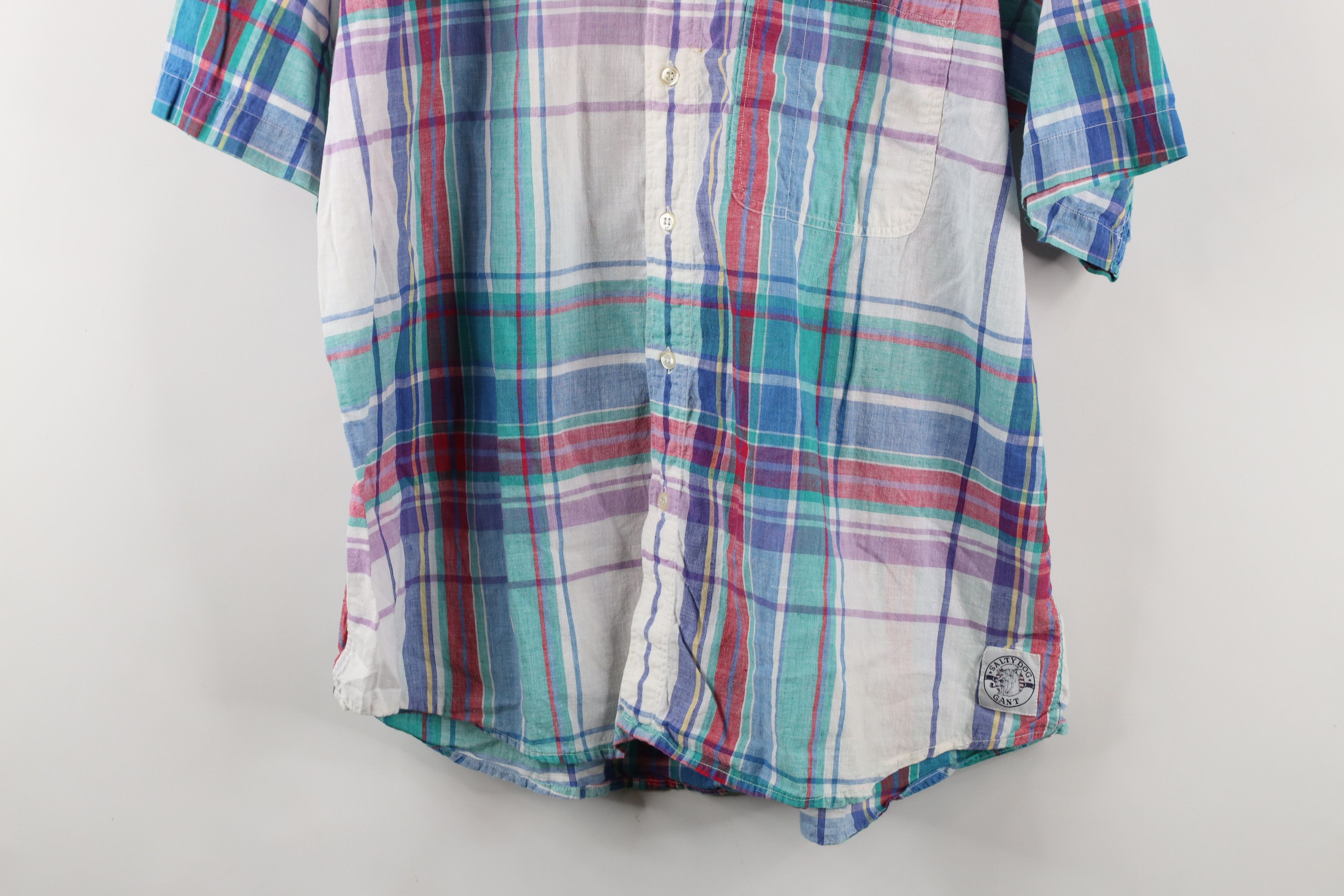 Vintage Vintage 90s Streetwear India Madras Plaid Button Down Shirt Size US L / EU 52-54 / 3 - 3 Thumbnail
