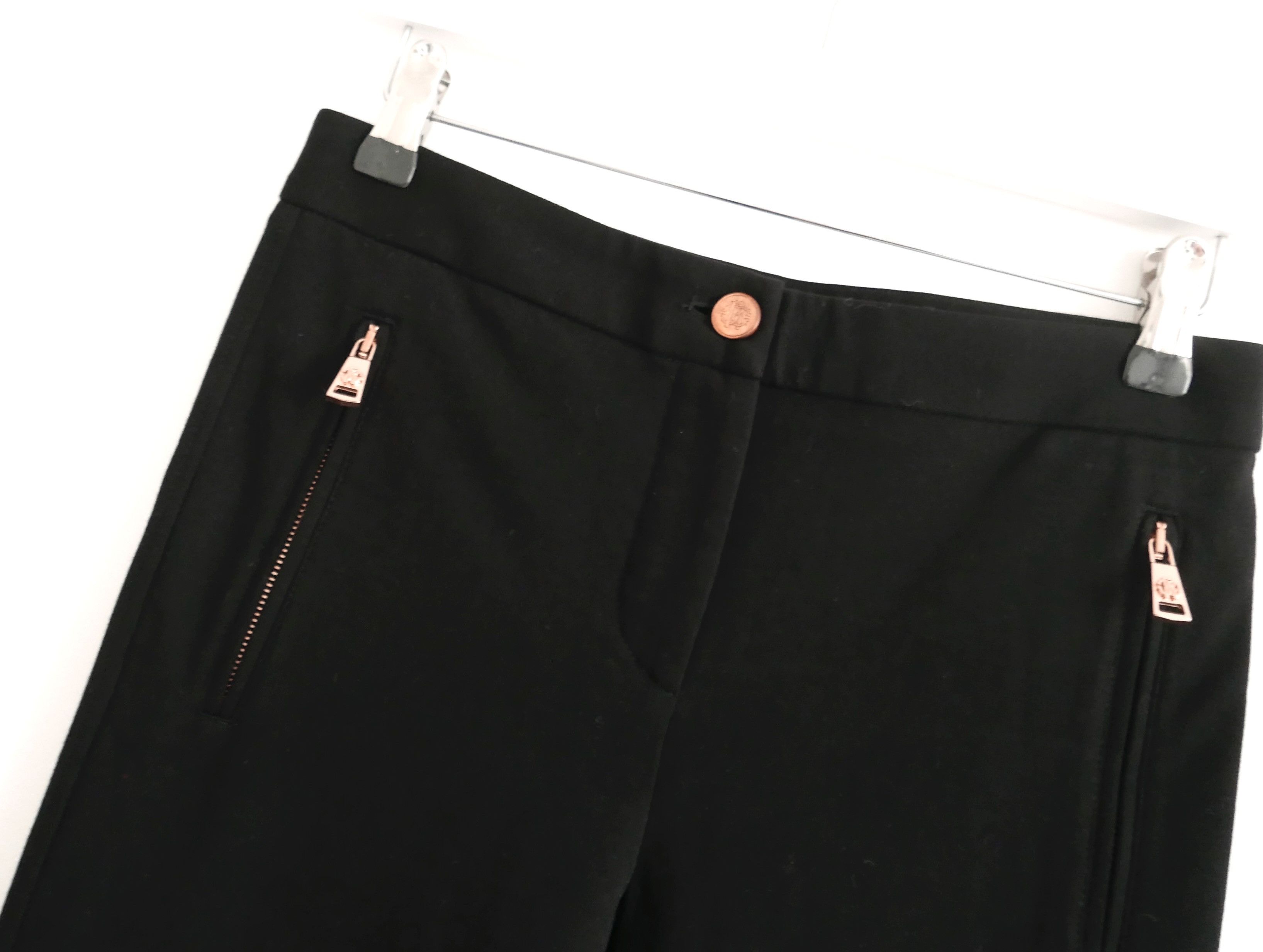 Roberto Cavalli Roberto Cavalli Black Slim Trousers w/Zip Pockets Size 27" / US 4 / IT 40 - 2 Thumbnail