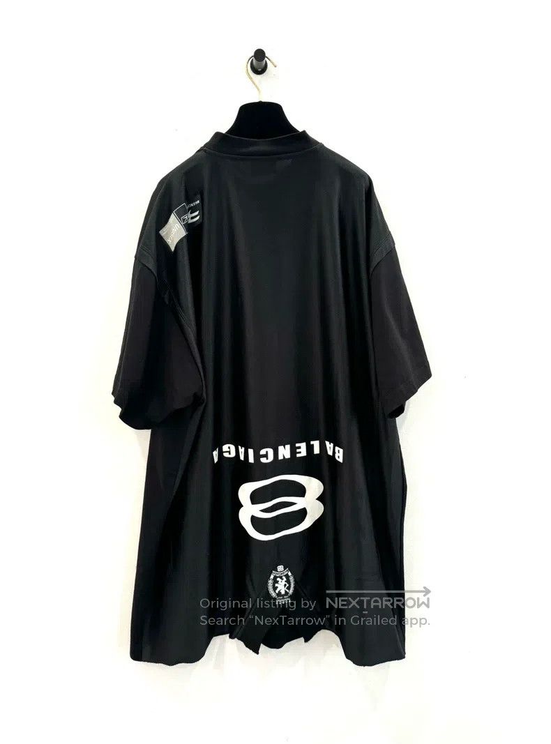 Balenciaga Balenciaga Back Reverse Patchwork Embroidered Logo Black S Size US L / EU 52-54 / 3 - 1 Thumbnail