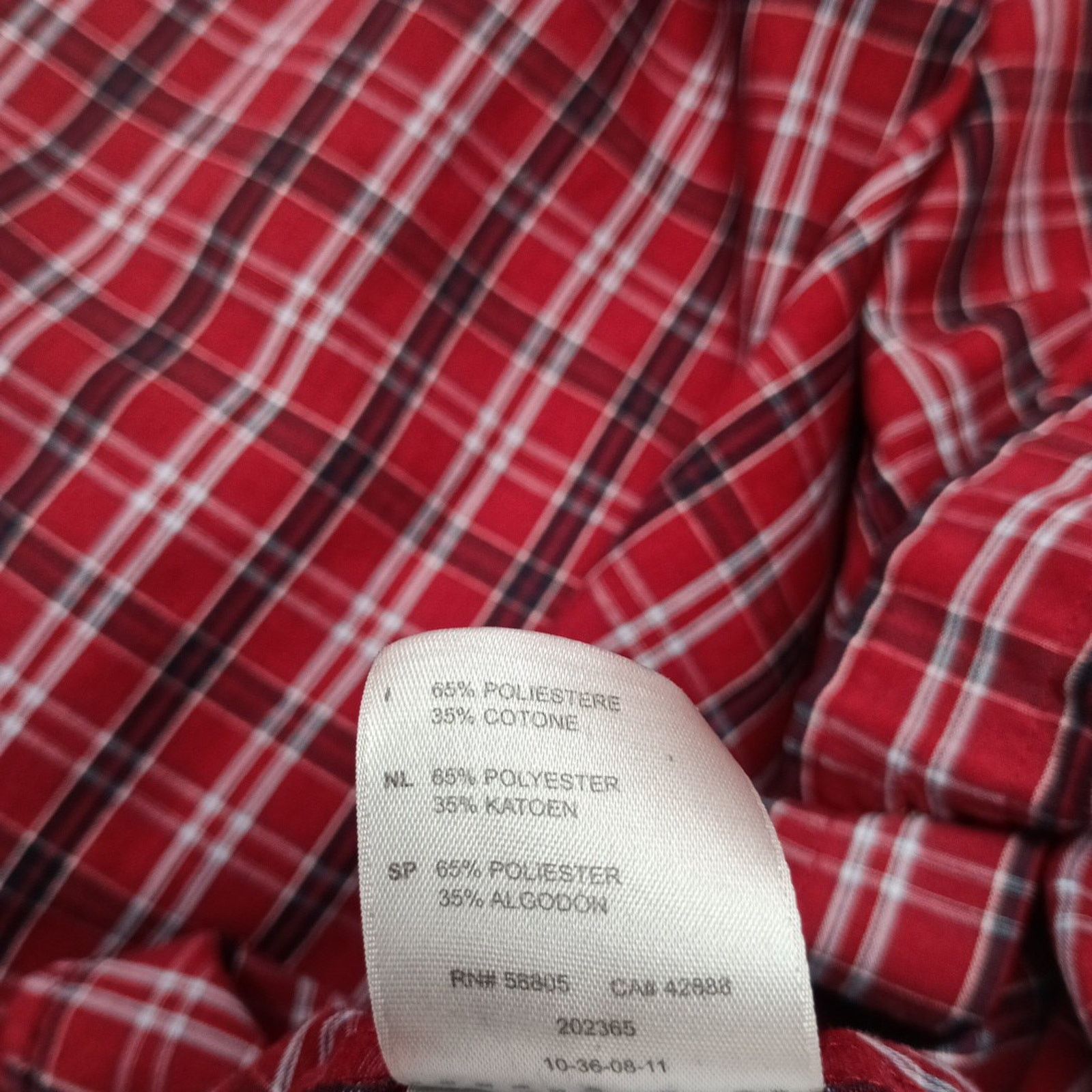 Other Harbor Bay Shirt Men’s 5XL Red Checkered Short Button Down Size US XXL / EU 58 / 5 - 6 Thumbnail