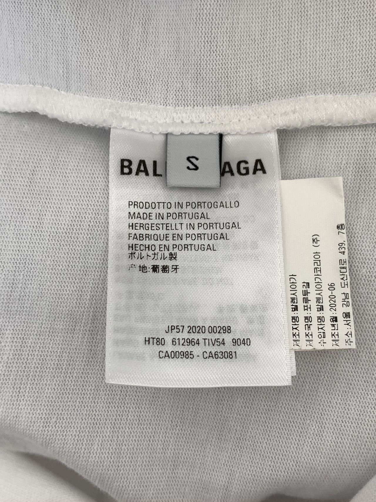 Balenciaga Balenciaga Cotton Crew Neck Regular Fit T-shirt K26WX Size S / US 4 / IT 40 - 6 Thumbnail
