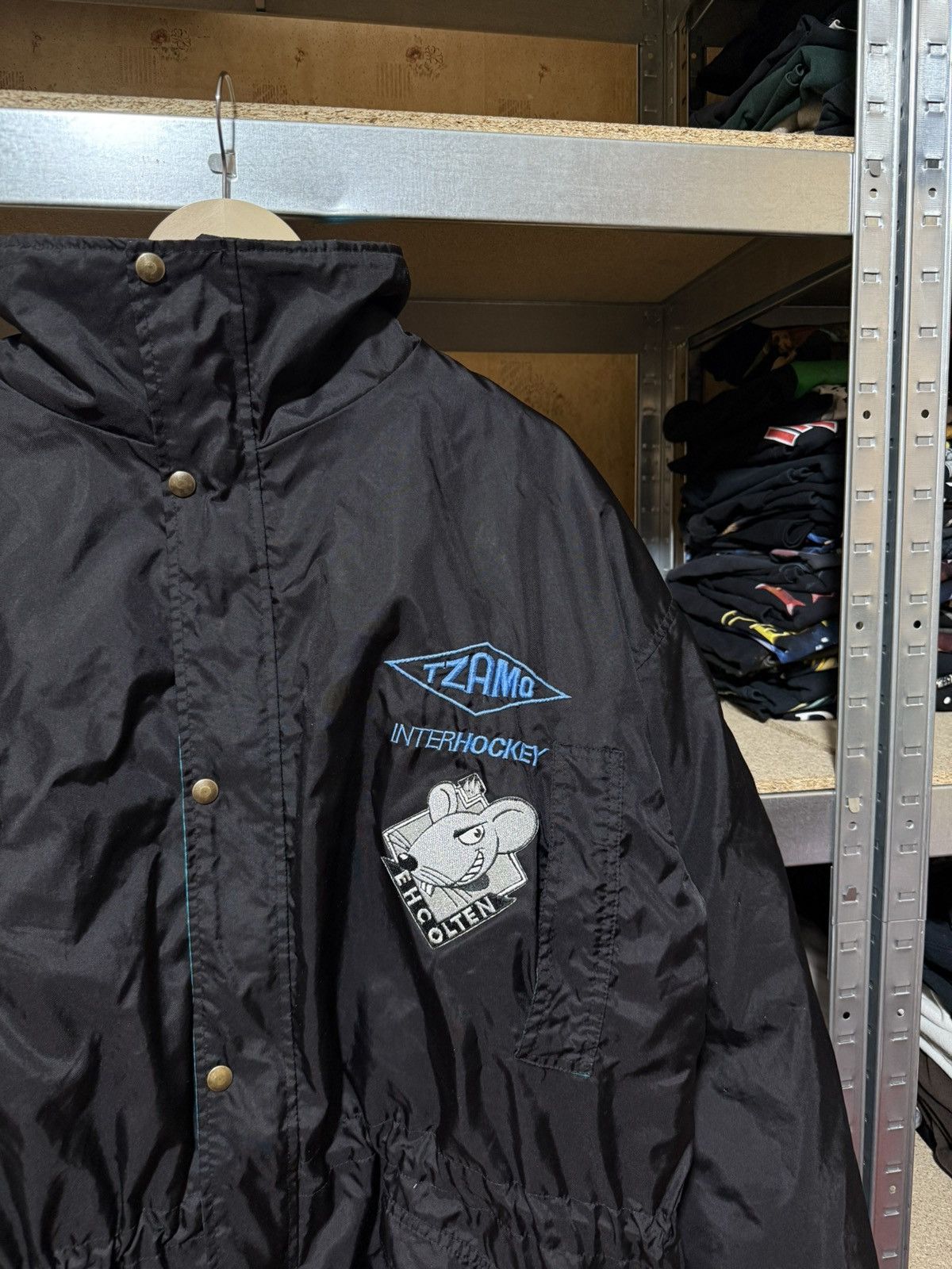 NHL × Vintage 🇨🇭 Vintage 90s CCM Switzerland Hockey EHCO OLTEN Jacket Size US XXL / EU 58 / 5 - 4 Thumbnail