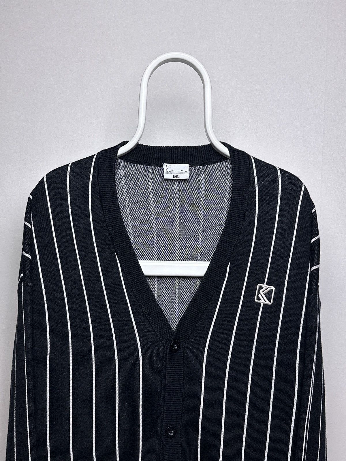 Karl Kani Karl Kani Knitted Cardigan Button Stripped Size US XS / EU 42 / 0 - 2 Thumbnail