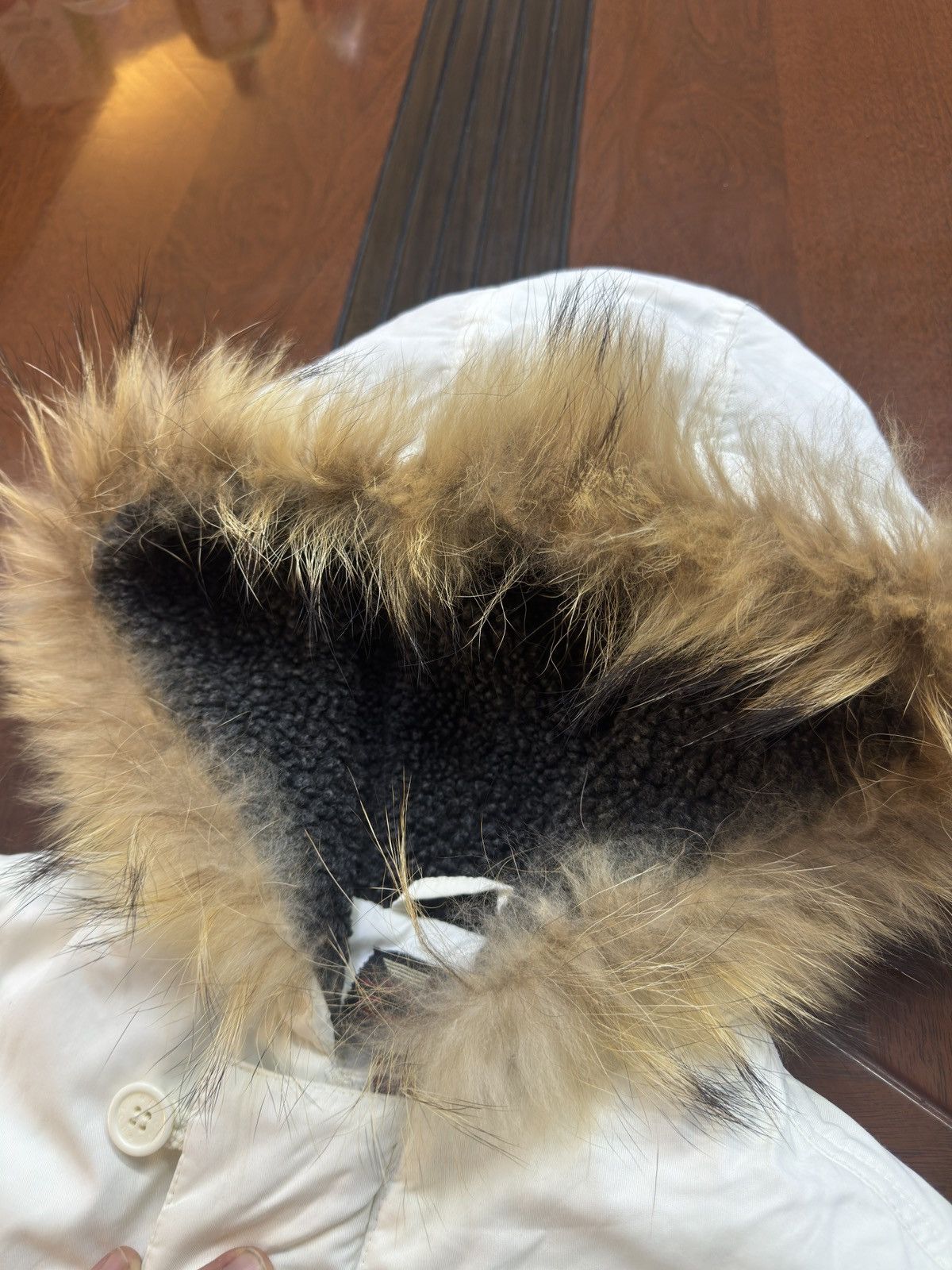 Japanese Brand × Le Grande Bleu (L.G.B.) Vintage Cropped Fur Hood Bomber Jacket Size US S / EU 44-46 / 1 - 6 Thumbnail