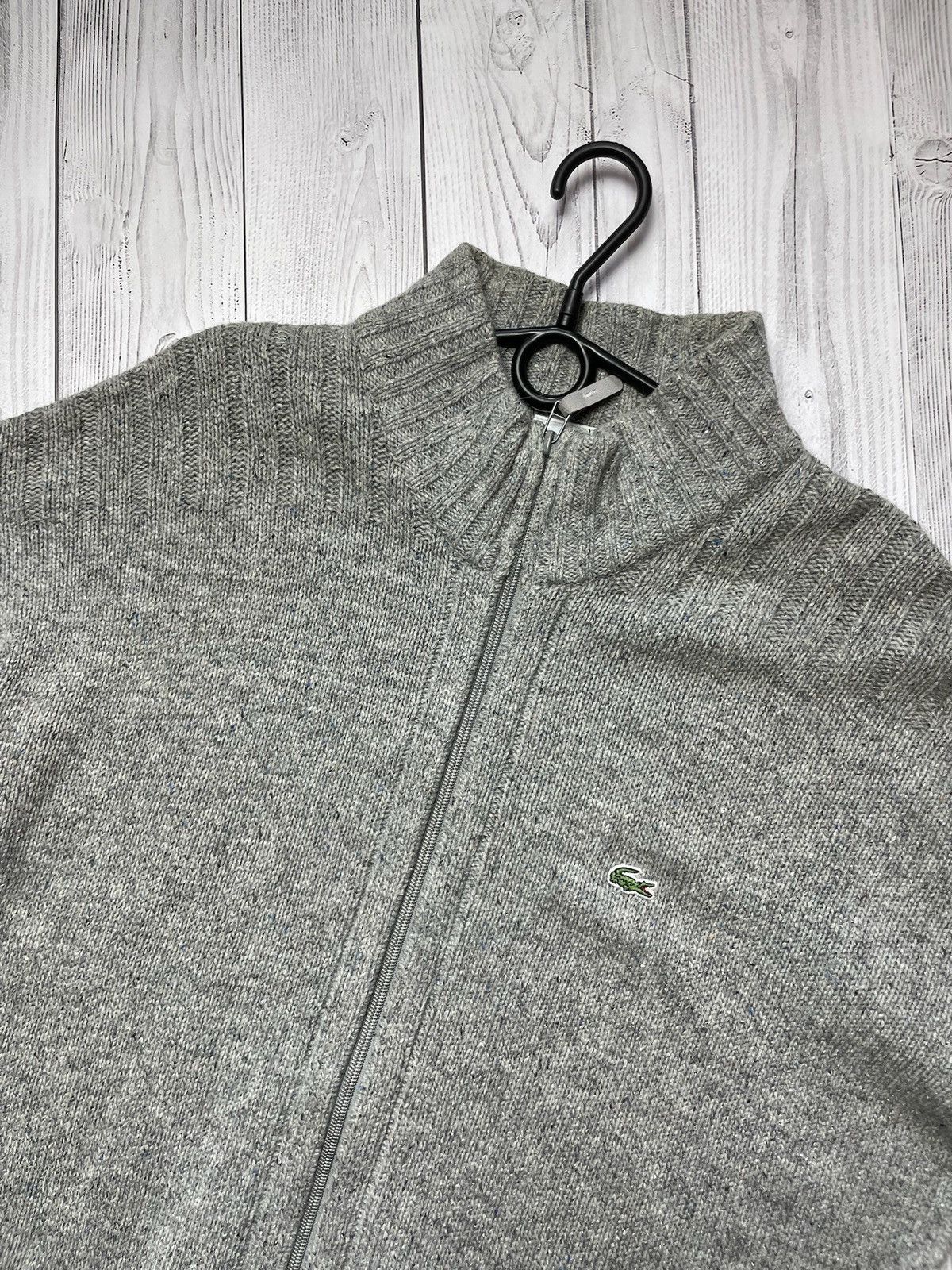 Lacoste Lacoste vintage full zip sweater knitted size XXL Size US XXL / EU 58 / 5 - 2 Thumbnail