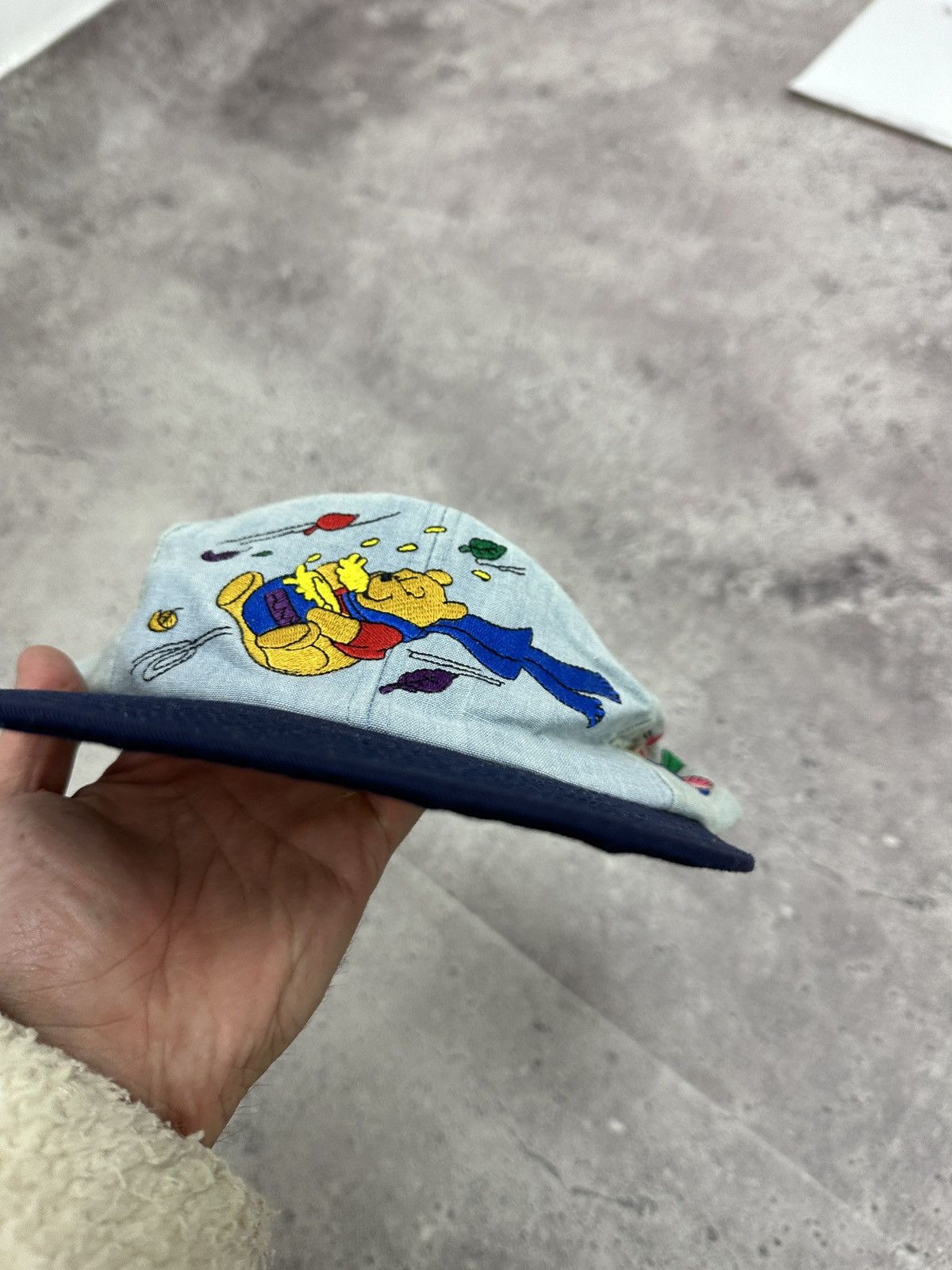 Disney Vintage 90s Disney Winnie The Pooh Jeans Cap embroidered y2k Size ONE SIZE - 2 Thumbnail