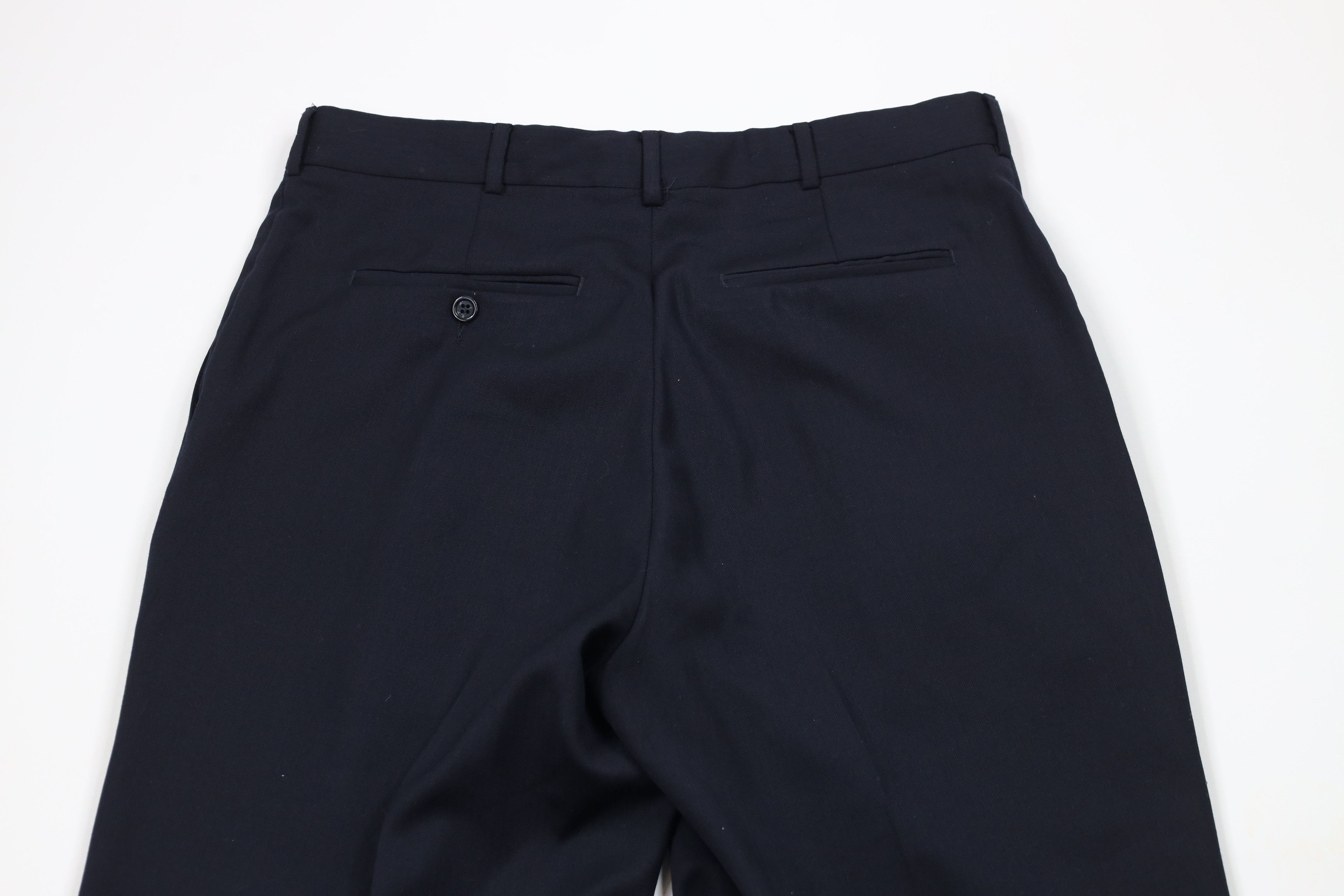 Vintage Vintage 90s Streetwear Herringbone Wool Wide Leg Chino Pants Size US 32 / EU 48 - 9 Thumbnail