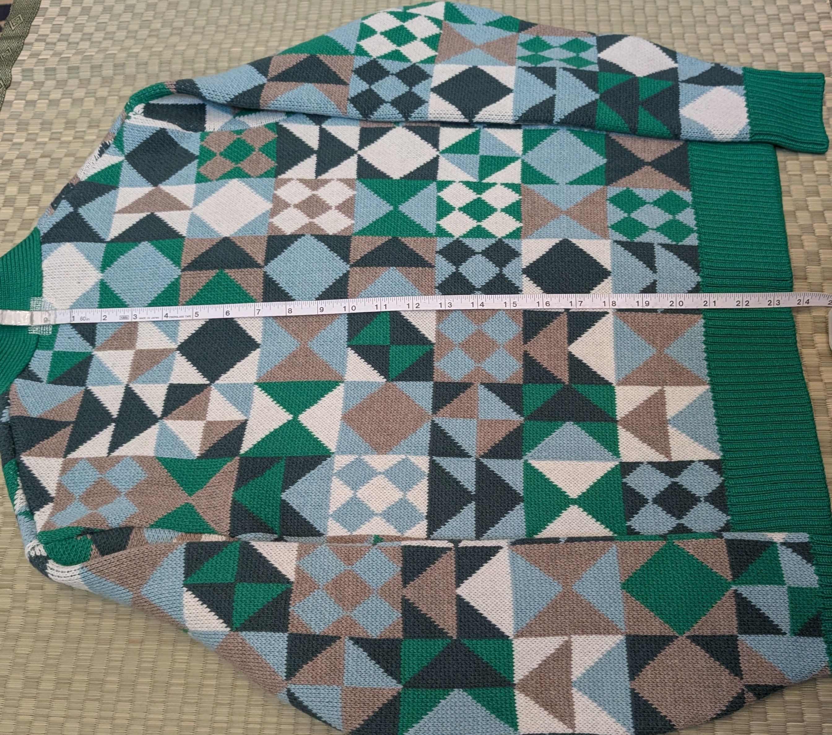 Other NWT Sheep Inc. Patchwork Cardigan Bottle Green Size US S / EU 44-46 / 1 - 7 Thumbnail