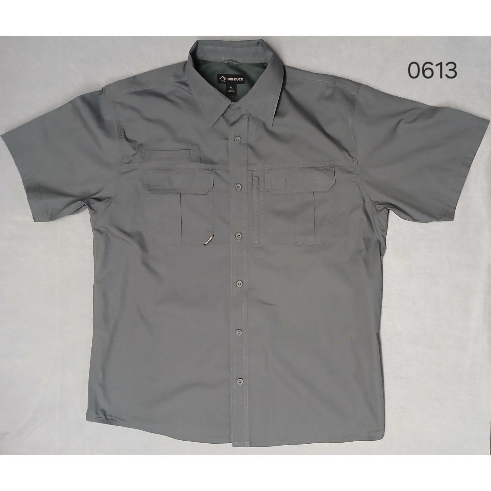 Other Dri Duck (XL) Gray Cotton Blend Velcro Dress Shirt Size US XL / EU 56 / 4 - 1 Thumbnail