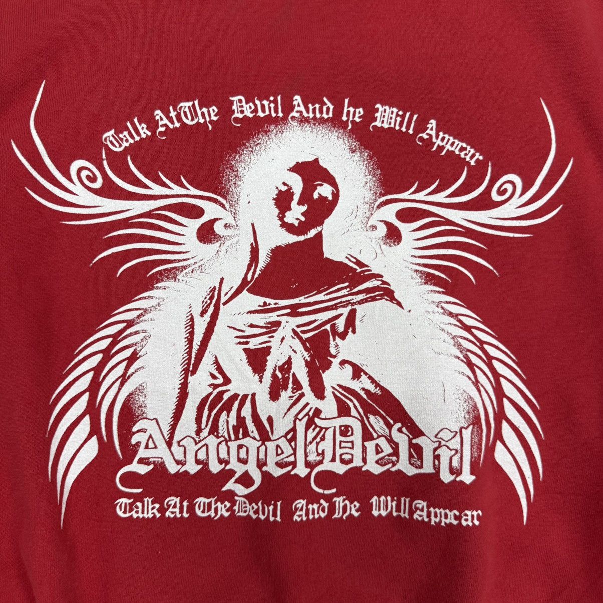 If Six Was Nine Y2K black jam tatto tribal angel devil sweatshirt Size US L / EU 52-54 / 3 - 6 Thumbnail