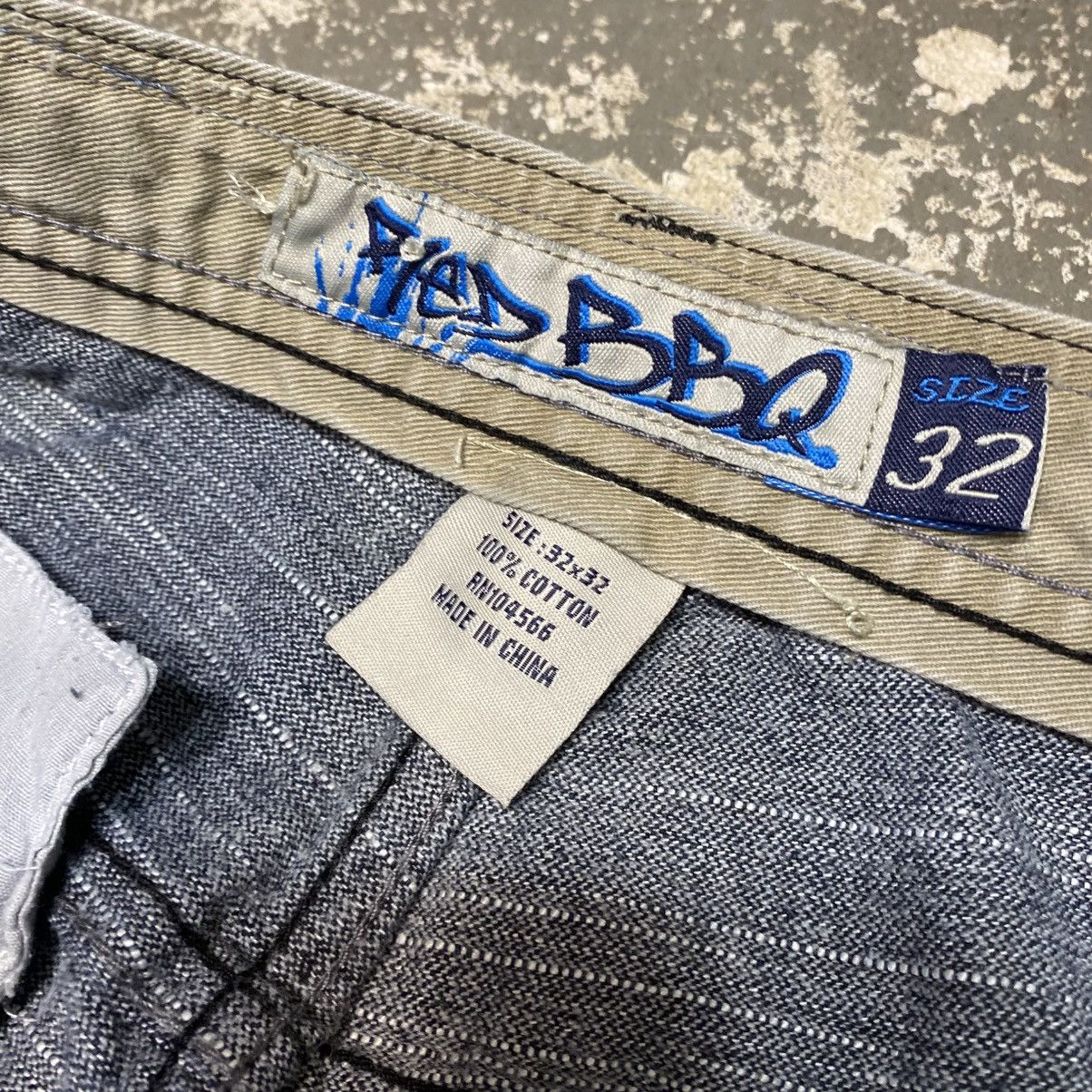 Southpole Vintage Red BBQ Y2K Double Pocket Embroidered Denim Jean Size US 31 - 8 Thumbnail