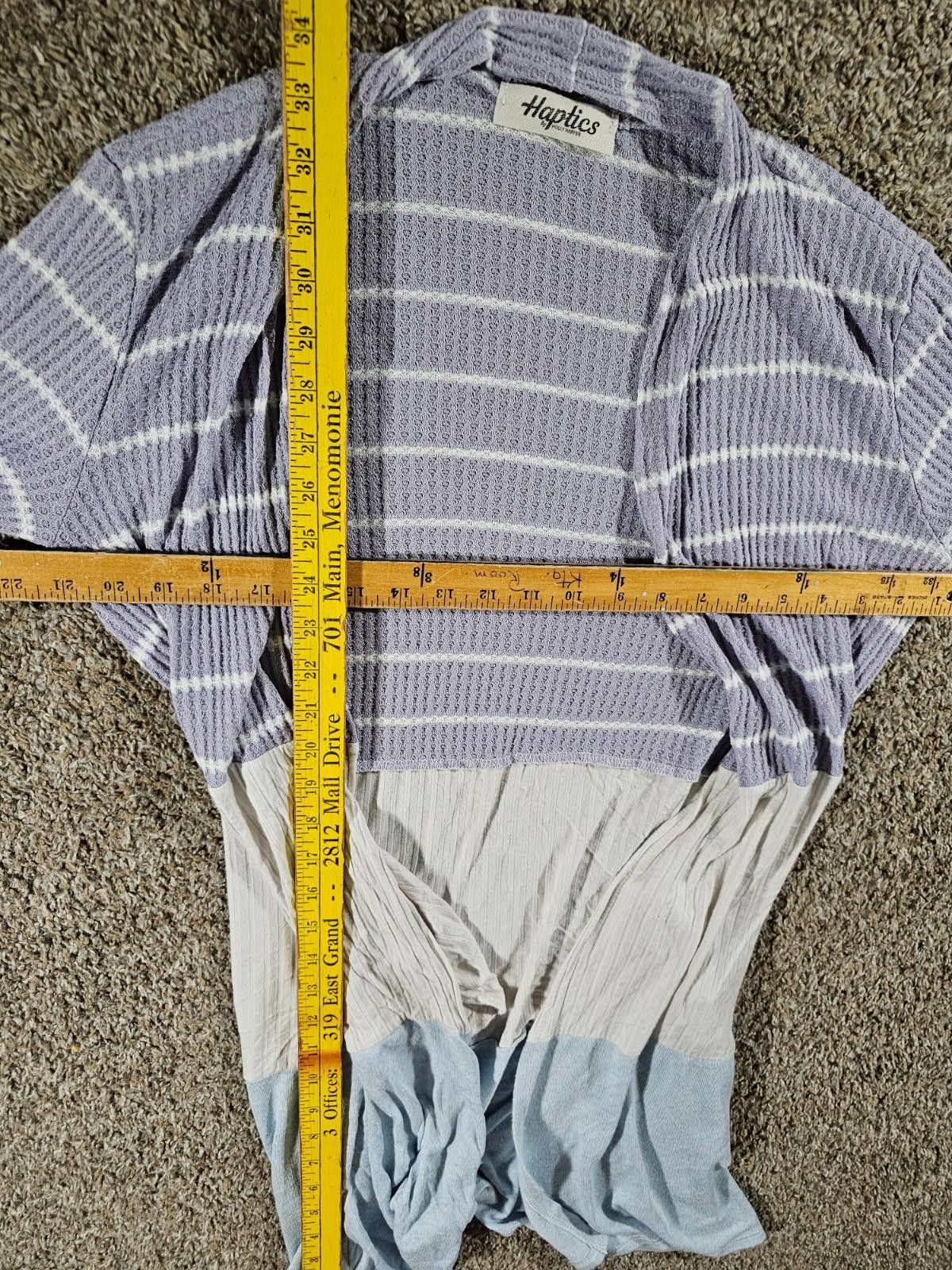Other Haptics Holly Harper 3 Color Knit Cardigan Open S USA MADE Size S / US 4 / IT 40 - 4 Thumbnail
