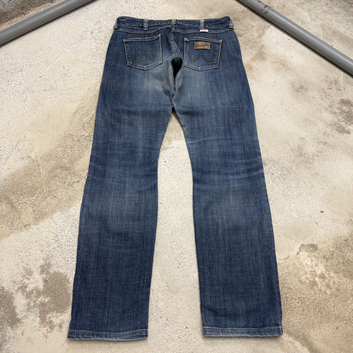 Other Lady Wrangler Whisker Distressed Denim Pants Size 29" - 2 Thumbnail