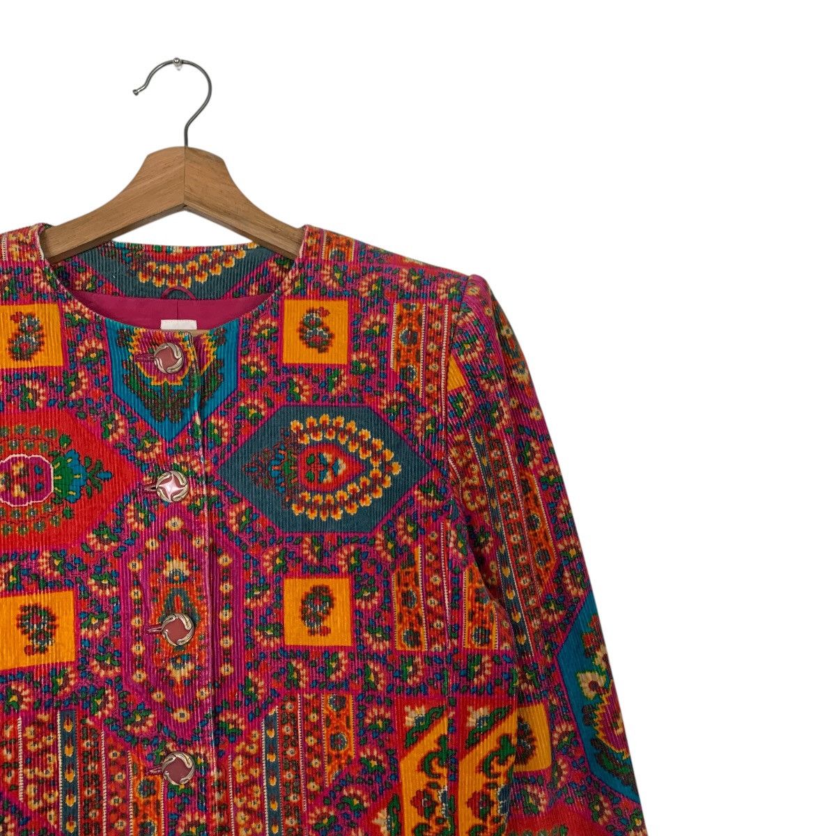 Ungaro Paris 90's UNGARO Tapestry Jacquard Pattern Jacket #2728-C123 Size S / US 4 / IT 40 - 5 Thumbnail