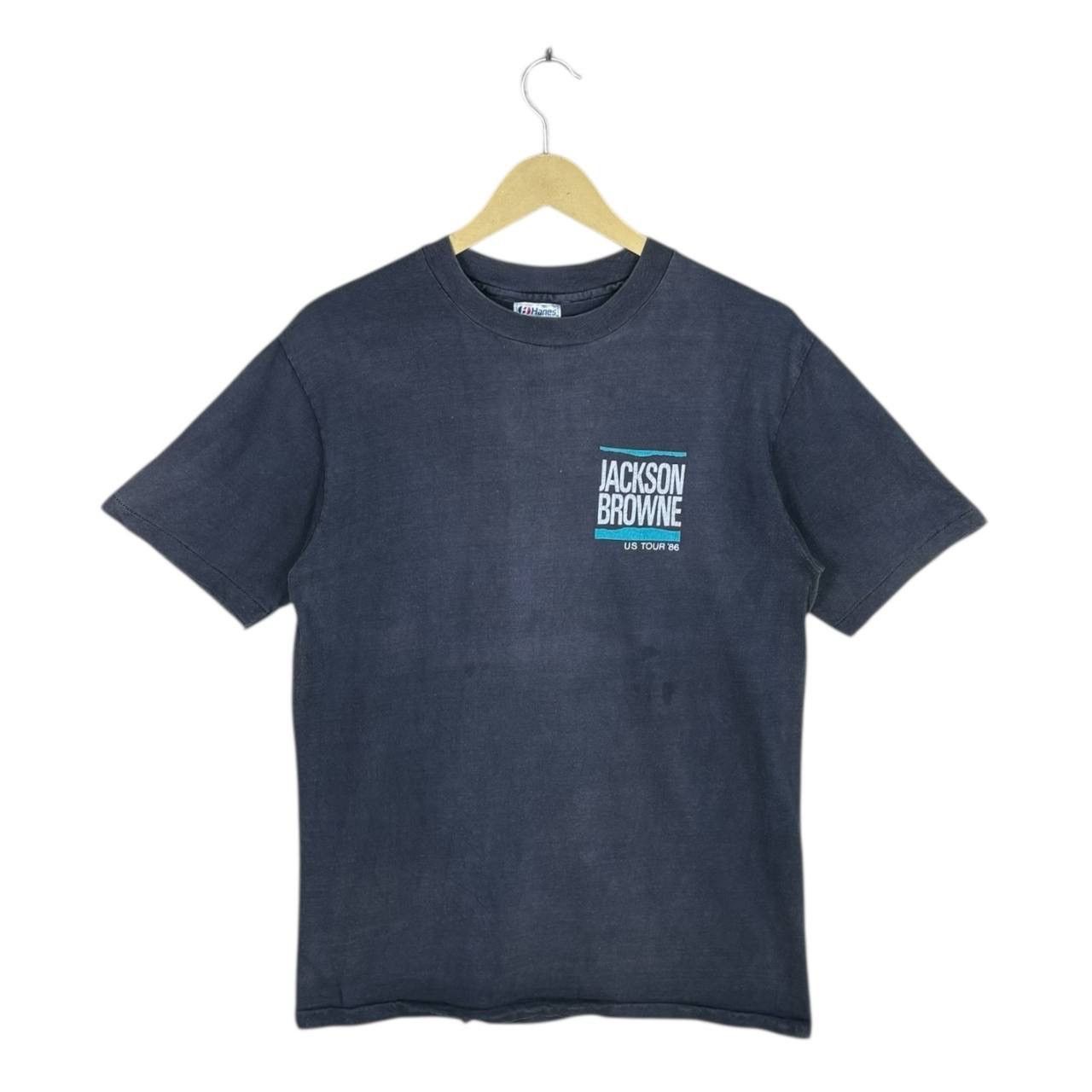 Band Tees Vintage 80s Jackson Browne 1986 US Tour T-Shirt Faded M USA Size US M / EU 48-50 / 2 - 1 Thumbnail