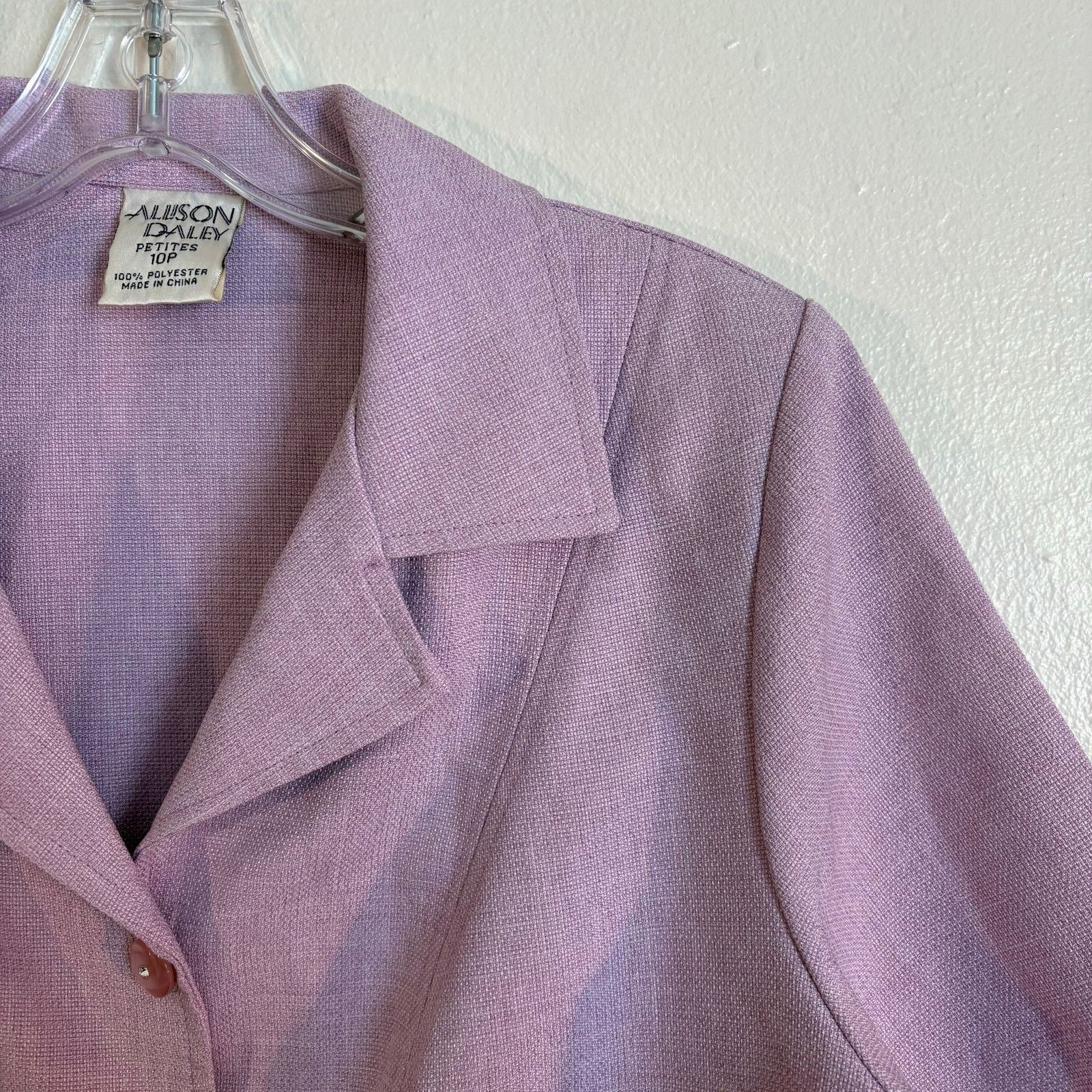Other Alison Daley Lavender Purple Button Up Blouse Size L / US 10 / IT 46 - 2 Thumbnail