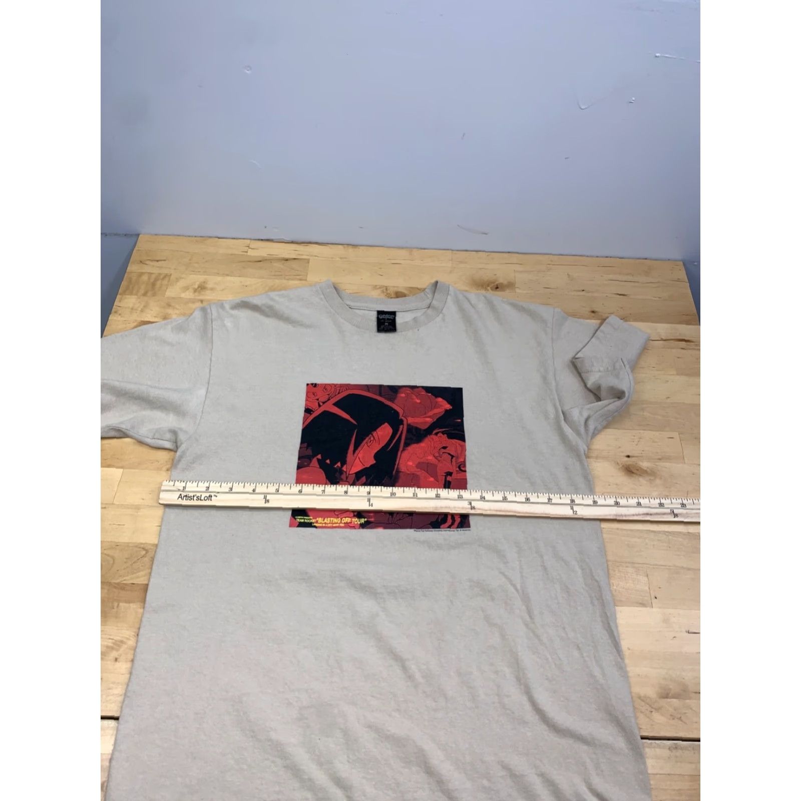 Vintage VINTAGE 10.Deep x Pokemon Team Rocket Blasting Off Tour Shirt Men M Beige 2018 12748 Size US M / EU 48-50 / 2 - 7 Thumbnail