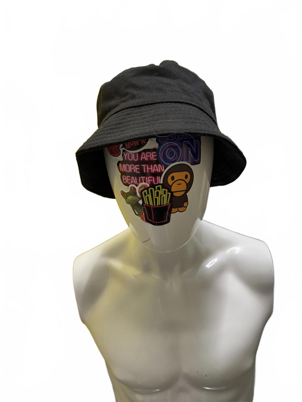 Designer Classic Black Bucket Hat Size ONE SIZE - 2 Thumbnail