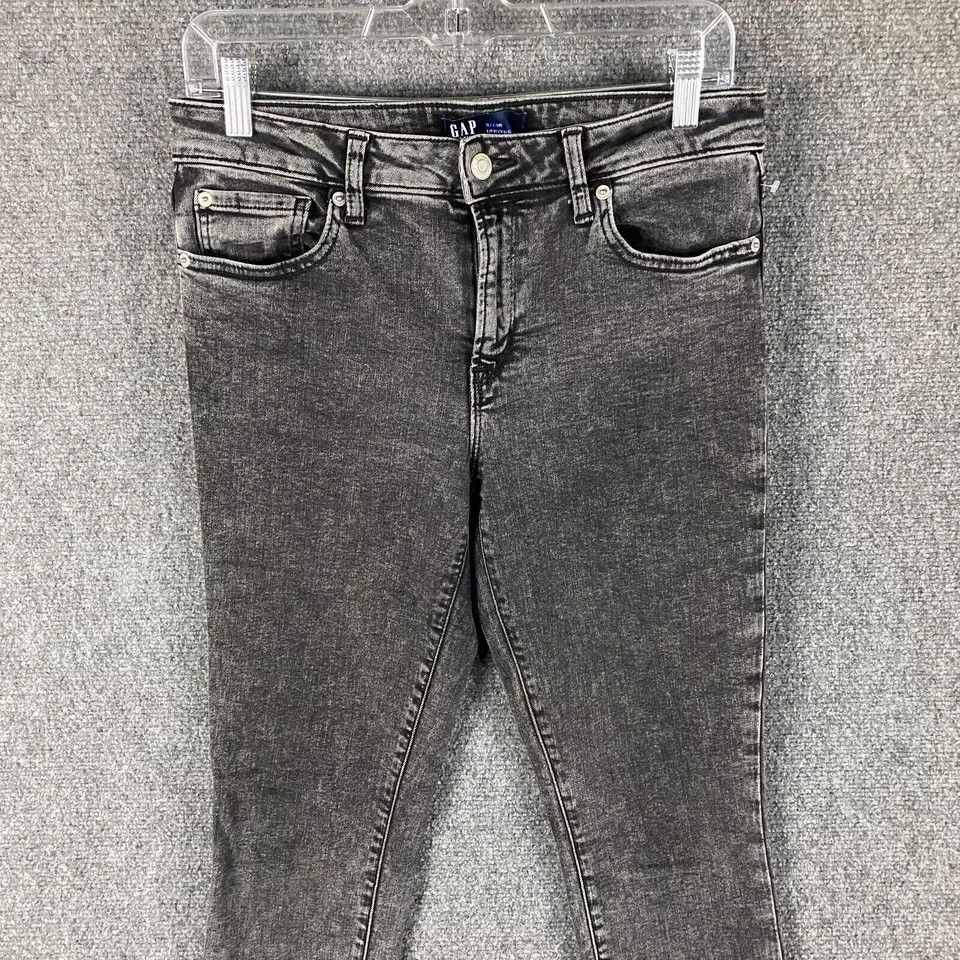 Gap Gap Jeans Women's 8 29R Charcoal Wash Universal Legging Size 30" / US 8 / IT 44 - 2 Thumbnail