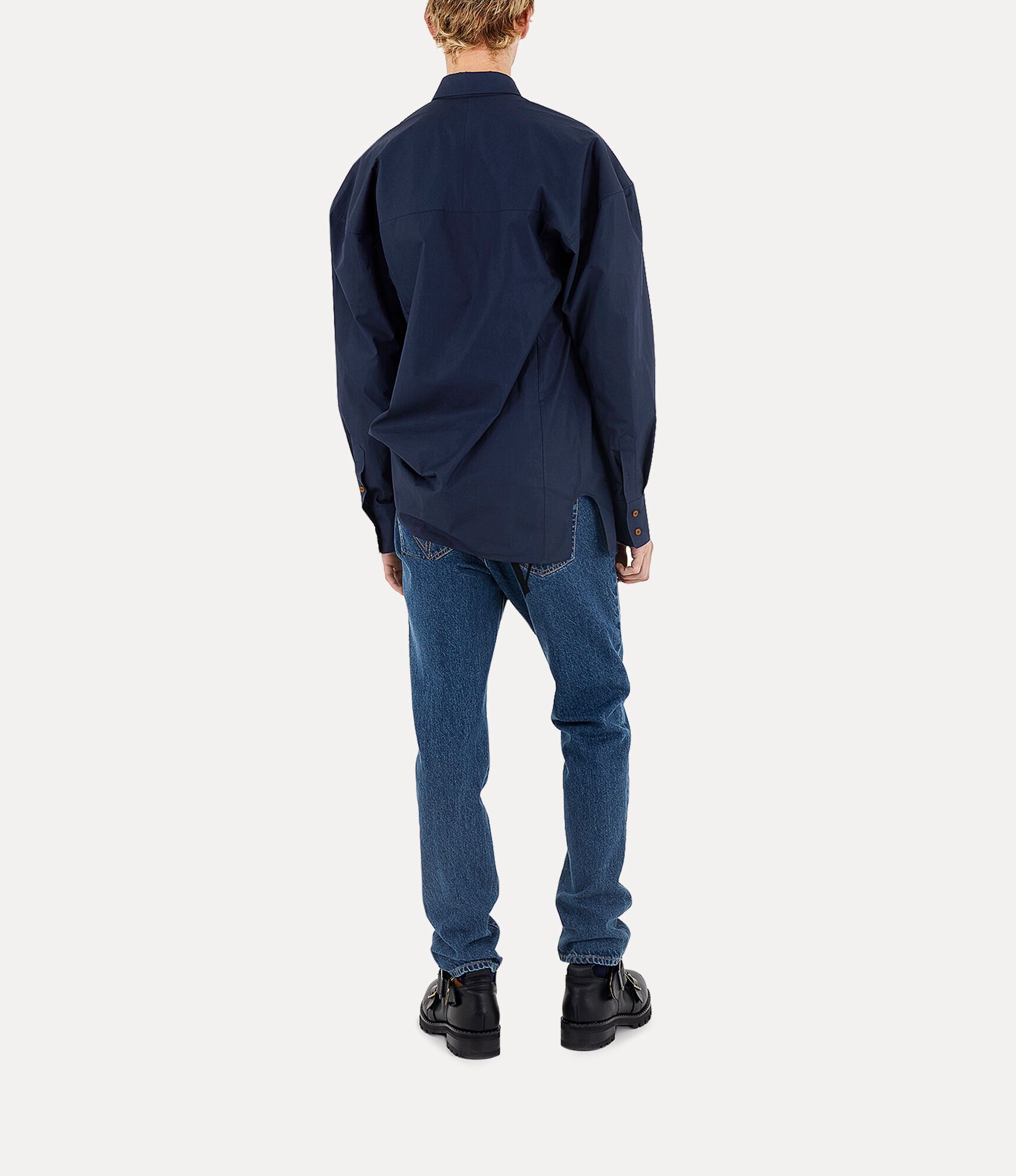 Vivienne Westwood VIVIENNE WESTWOOD tapered spray VW logo print jeans 32 Size US 32 / EU 48 - 3 Thumbnail
