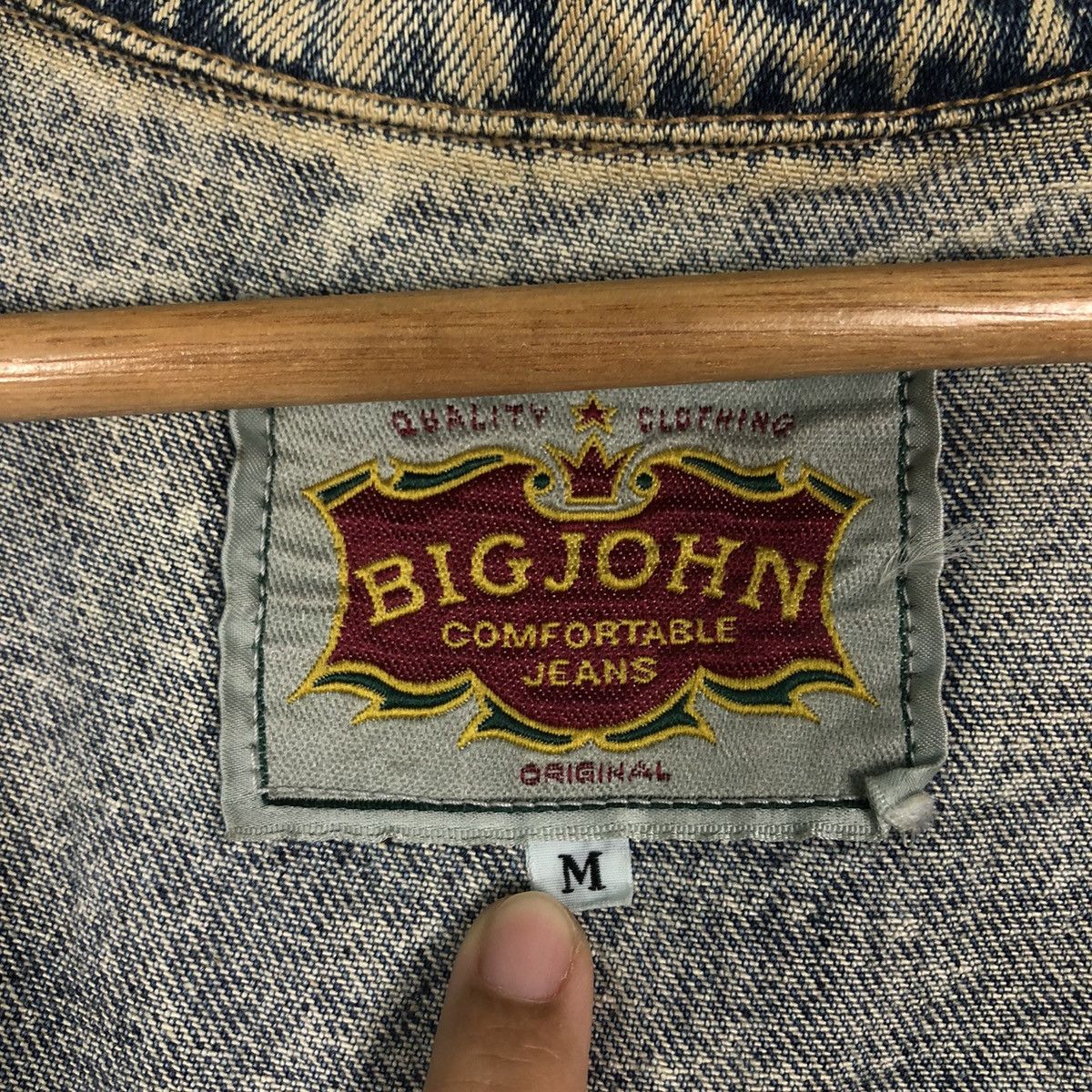 Japanese Brand 🔥90’s Vintage Cropped Trucker Denim Jacket Big John Size US M / EU 48-50 / 2 - 13 Thumbnail