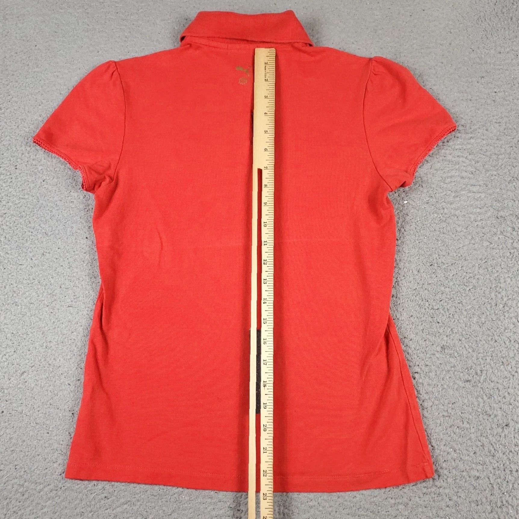 Puma PUMA Polo Shirt Womens Size M Red Casual Short Sleeve Golf Size M / US 6-8 / IT 42-44 - 4 Thumbnail