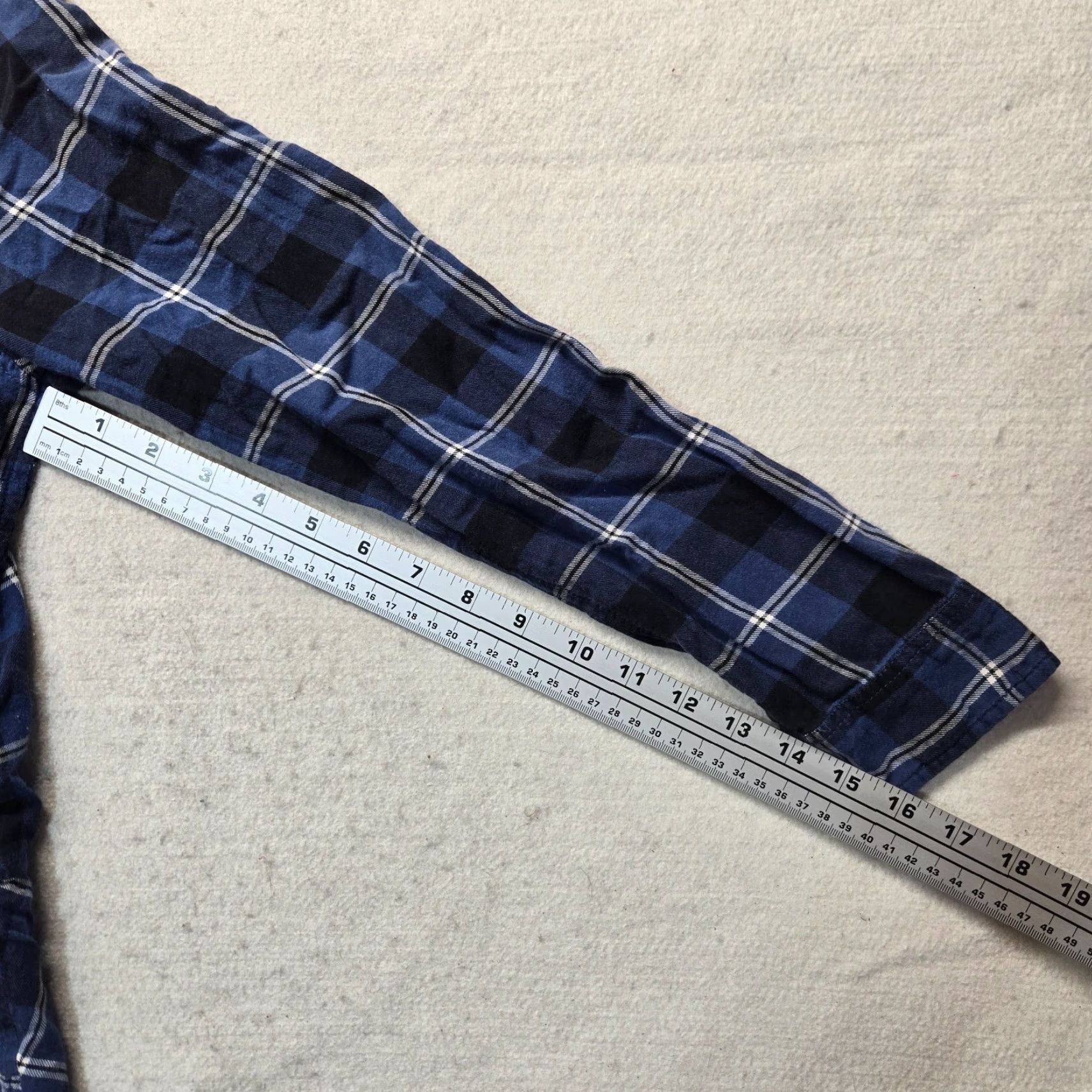 Vintage G.H. Bass & Co. Shirt Women M Blue Plaid Long Sleeve Collared 100% Cotton Blouse Top, Classic Fit Size M / US 6-8 / IT 42-44 - 6 Thumbnail