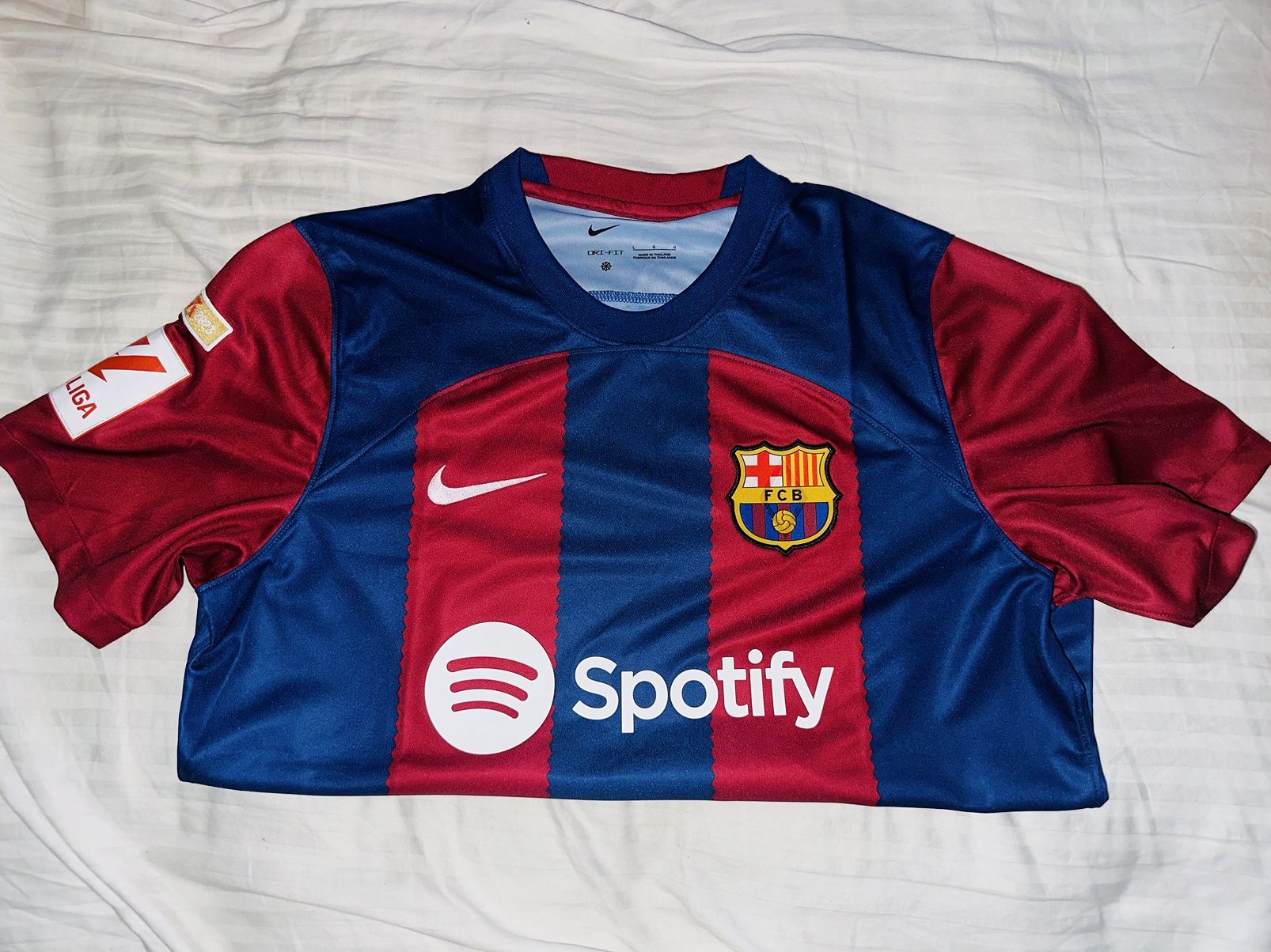 Nike Lamine Yamal Barcelona 23/24 Home Jersey by Nike Size US L / EU 52-54 / 3 - 5 Thumbnail