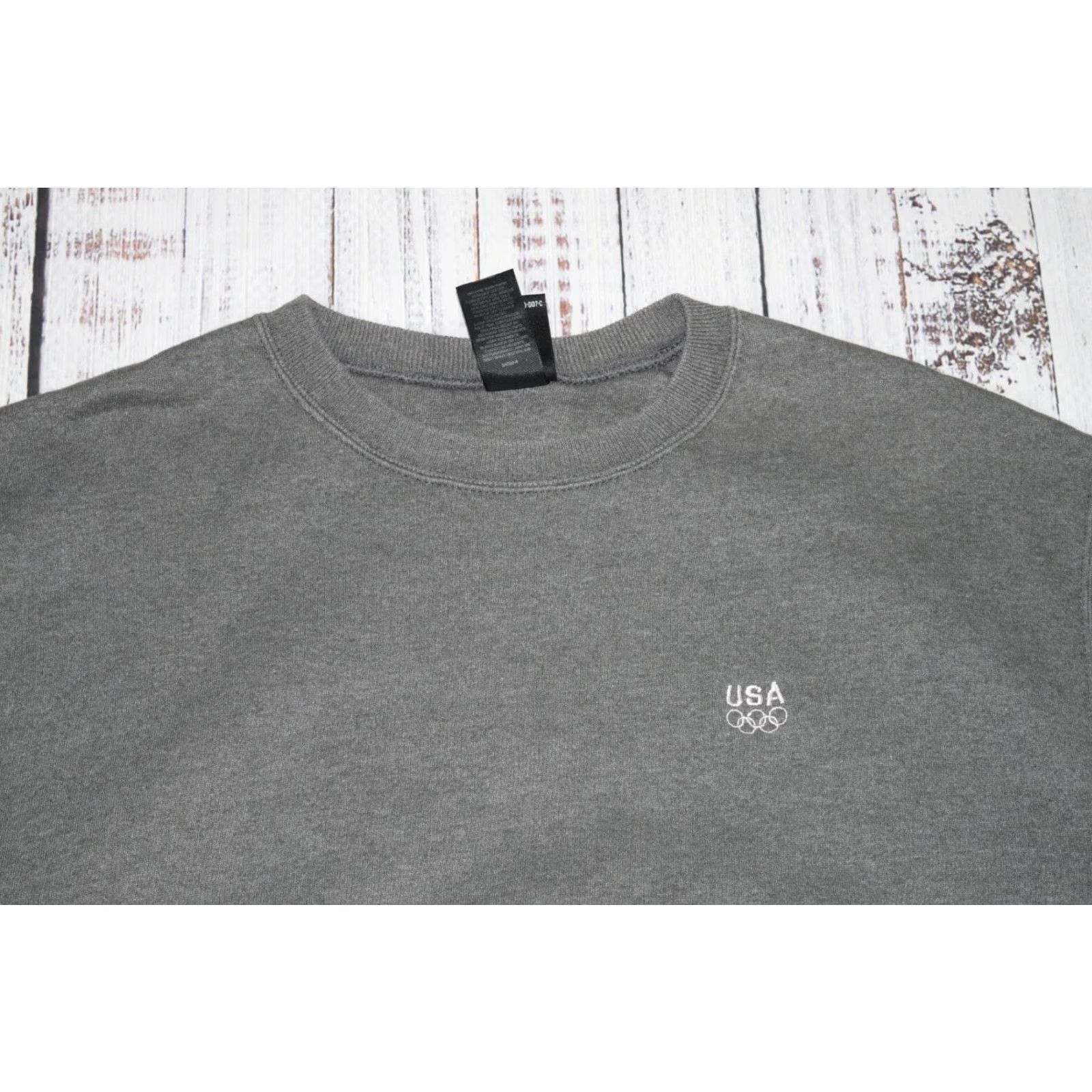 Vintage VINTAGE J. C. Penney Olympics Sweatshirt Crewneck Unisex Large Gray Cotton Blend Pullover 90s Olympic Logo Mens/Womens Size US L / EU 52-54 / 3 - 2 Thumbnail