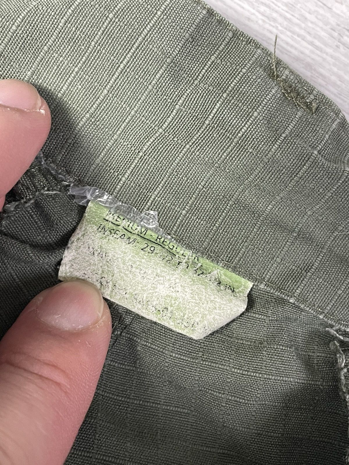 Japanese Brand × Vintage Vintage 60s Vietnam War WR Poplin Ripstop Cargo Pants USA Size US 36 / EU 52 - 5 Thumbnail