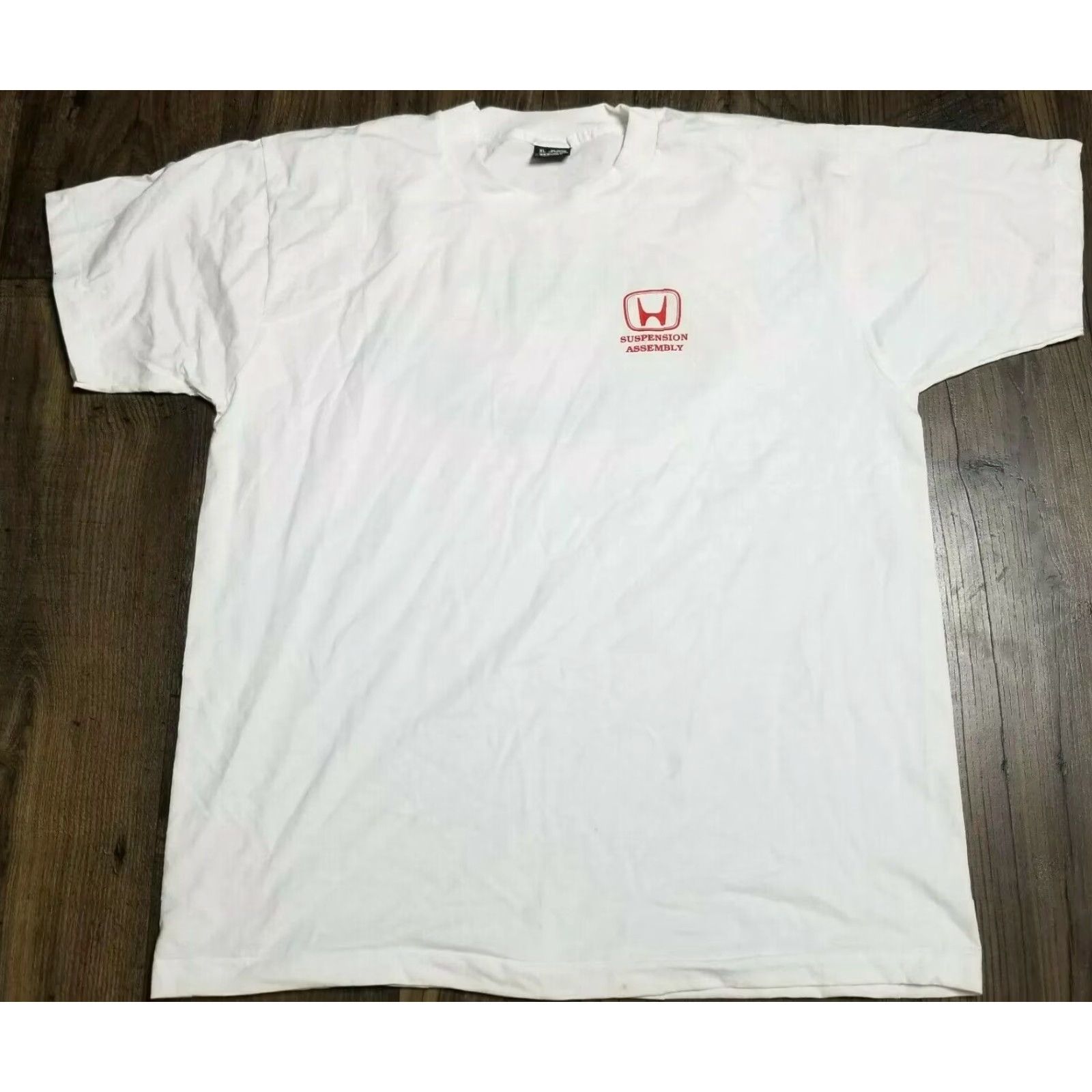 Fruit Of The Loom VINTAGE Honda Graphic Tee White Mens XL Distressed Short Sleeve 80s Biker Style Size US XL / EU 56 / 4 - 2 Thumbnail