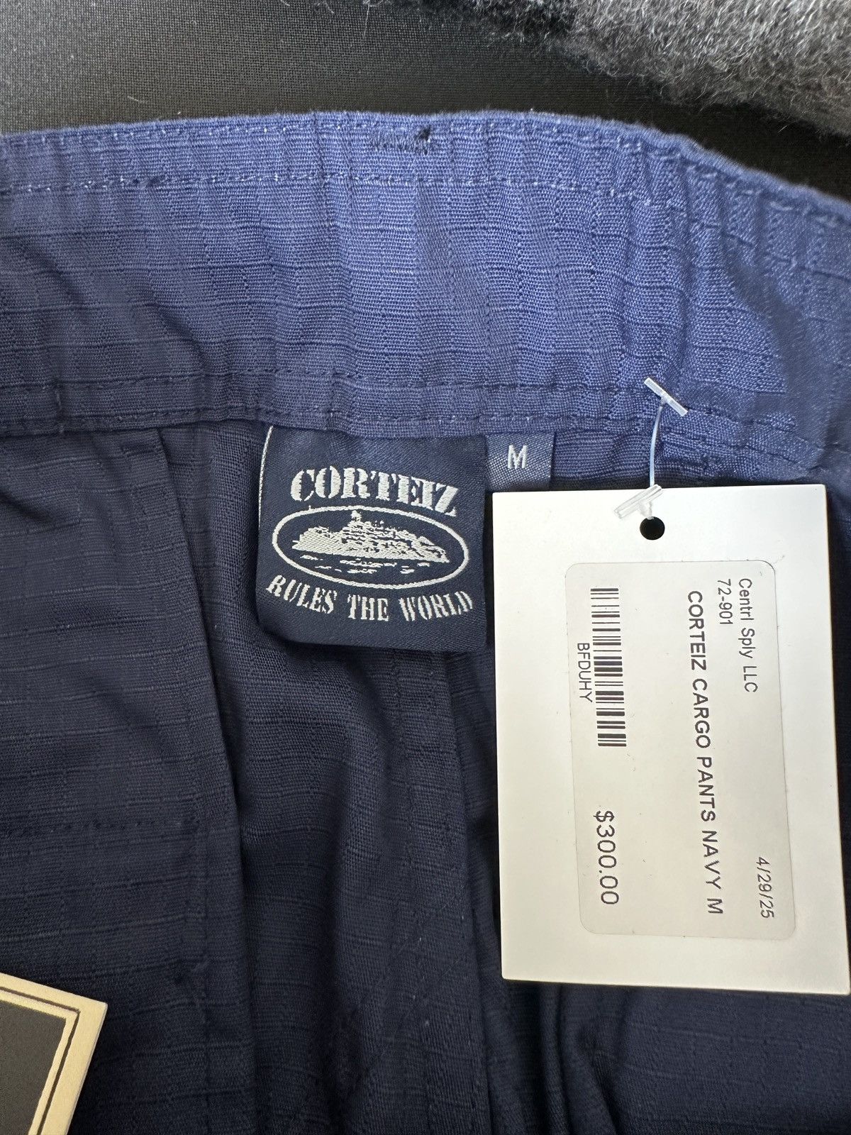 Corteiz Alcatraz Logo Guerillaz Cargo Pants Navy Size US 32 / EU 48 - 8 Thumbnail
