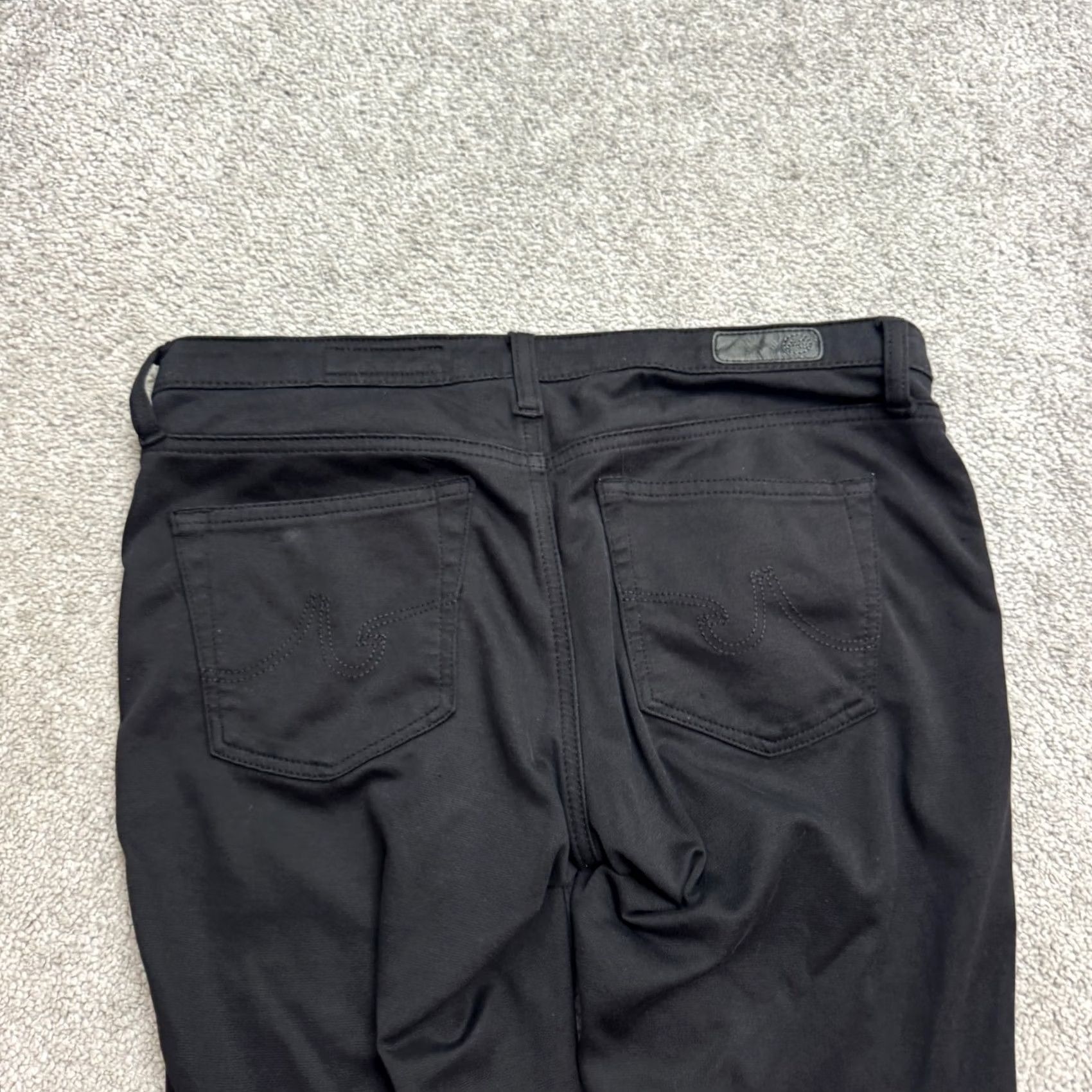 Vintage AG Adriano Goldschmied Legging Super Skinny Fit Pants Women 26 Black Stretch Jegging Slim Casual Modern Womens 2010s Size 26" / US 2 / IT 38 - 4 Thumbnail
