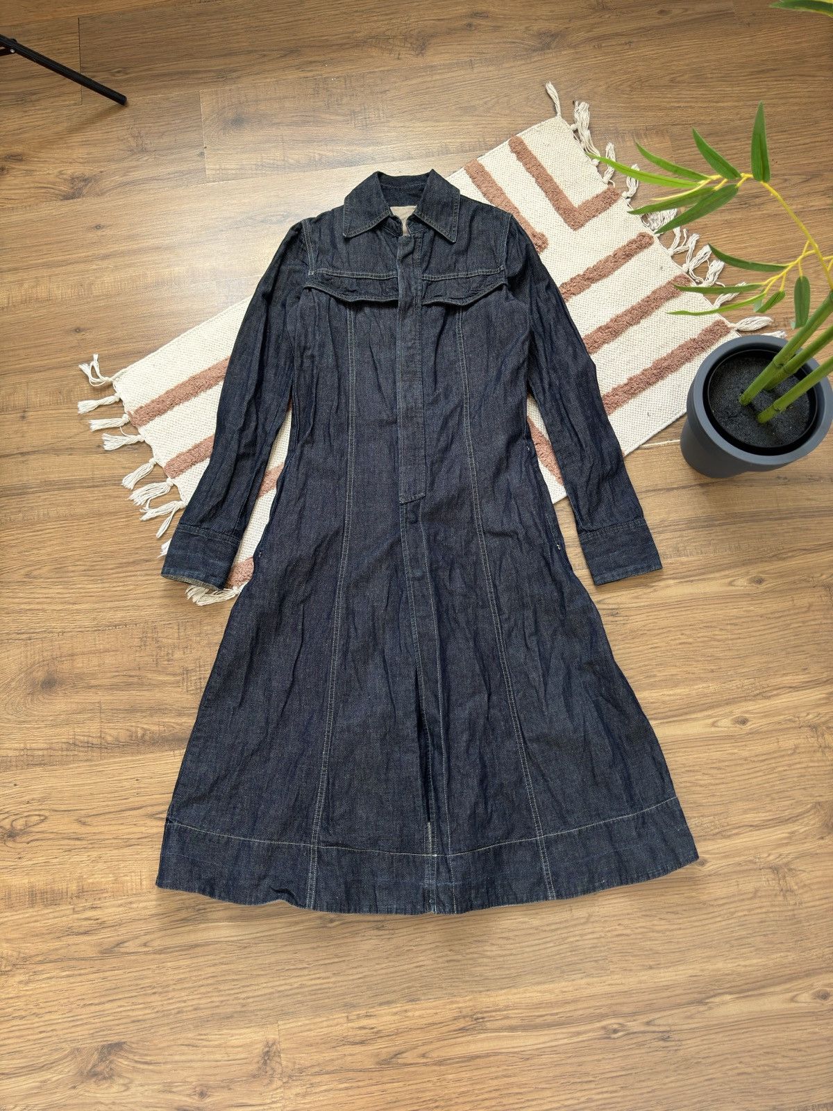 Diesel VINTAGE DIESEL DENIM AVANT GARDE SHIRT MAXI DRESS Size S / US 4 / IT 40 - 3 Thumbnail