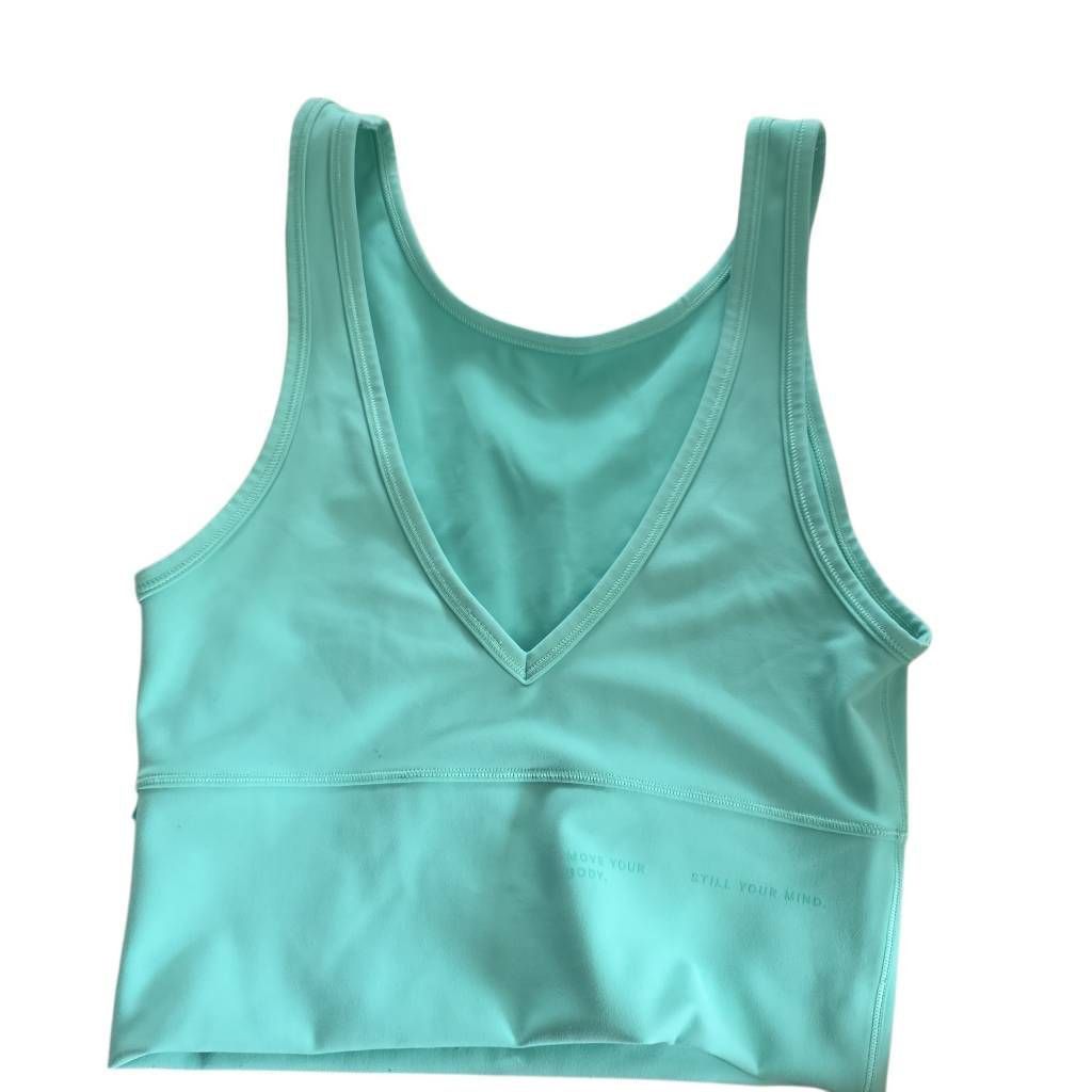 Lululemon Lululemon Women's Size 4 Aquamarine Long Line Sports Bra Size S / US 4 / IT 40 - 1 Thumbnail