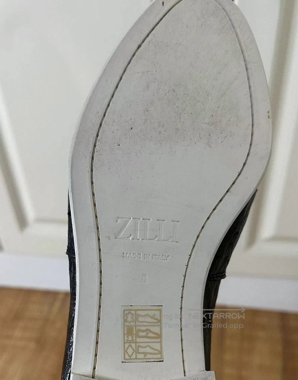 Zilli Black Textured Slip-On Shoes Size 10. Size US 10 / EU 43 - 5 Thumbnail