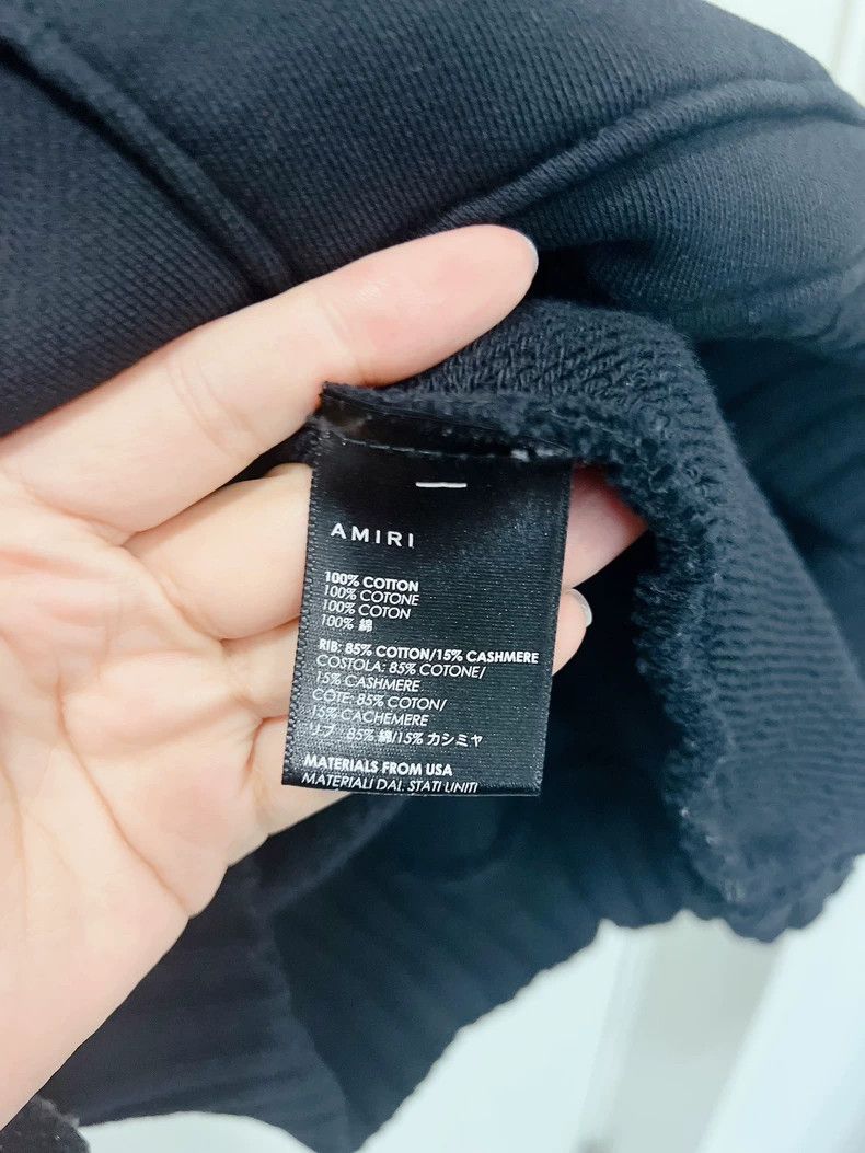 Amiri Amiri Black love's heart-shaped embroidered hooded sweatshi Size US S / EU 44-46 / 1 - 8 Thumbnail