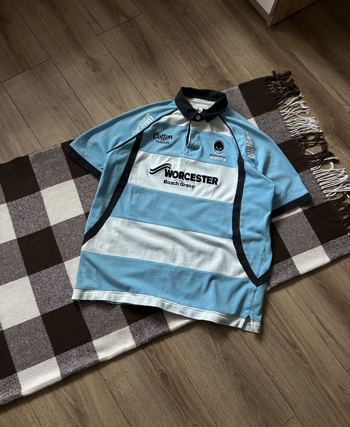 Cotton Traders × Vintage Vintage Cotton Traders Worcester Warriors rugby jersey Size US L / EU 52-54 / 3 - 1 Thumbnail