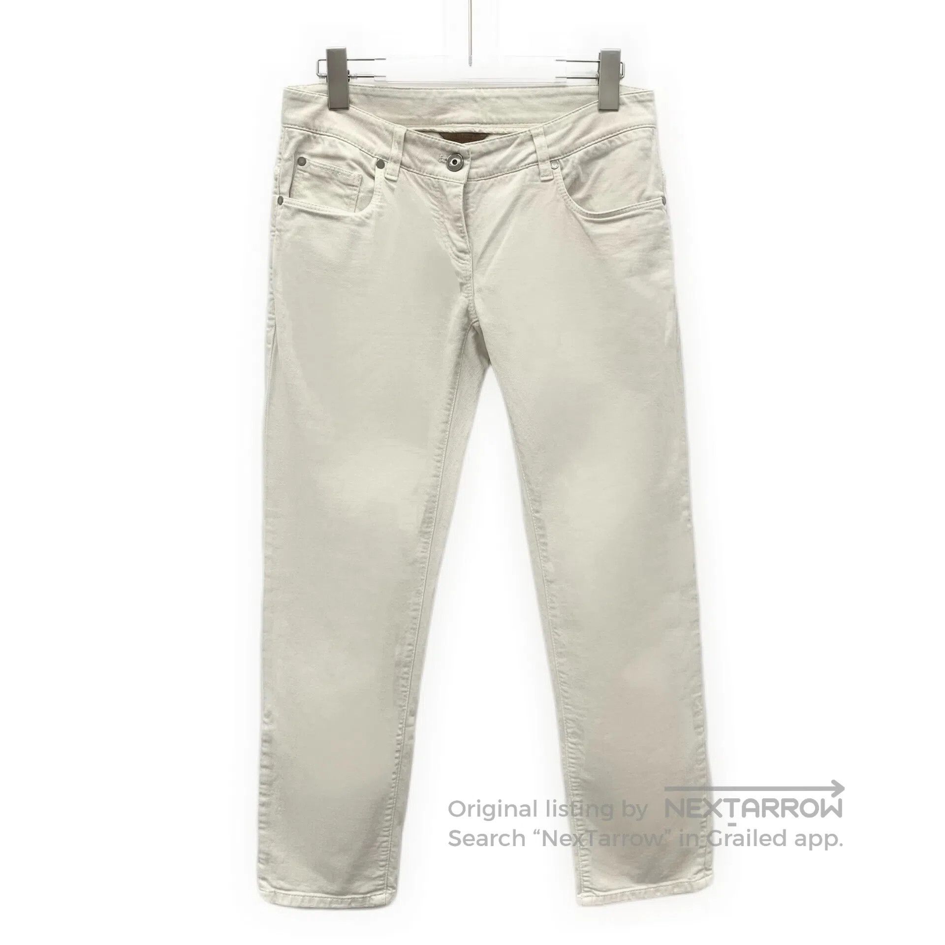Brunello Cucinelli Brunello Cucinelli Beige cotton casual long pants| Size US 40 / EU 56 - 1 Thumbnail