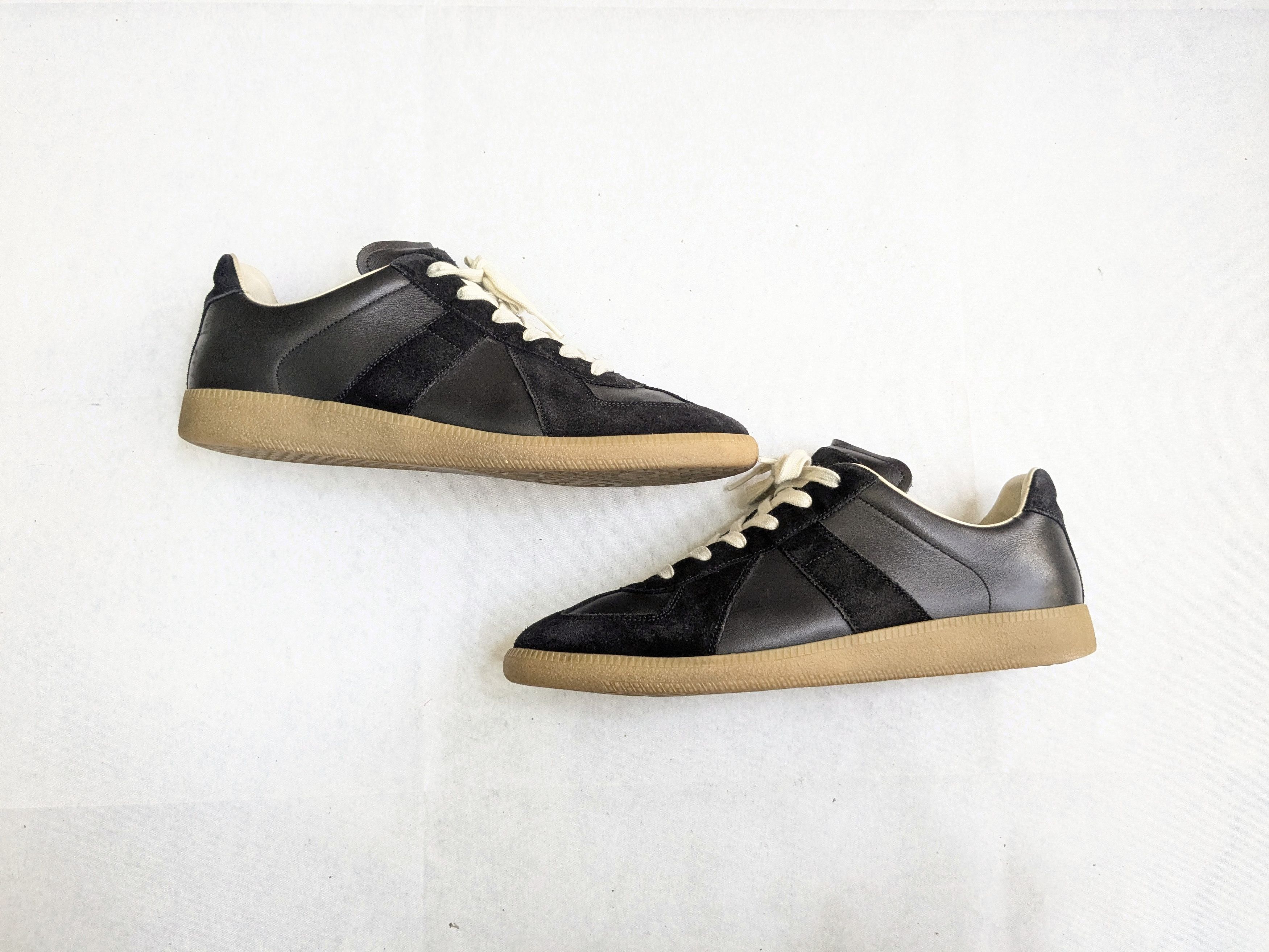 Maison Margiela Maison Margiela GAT Replica Black 11.5 44.5 Gum Low Size US 11.5 / EU 44-45 - 1 Thumbnail
