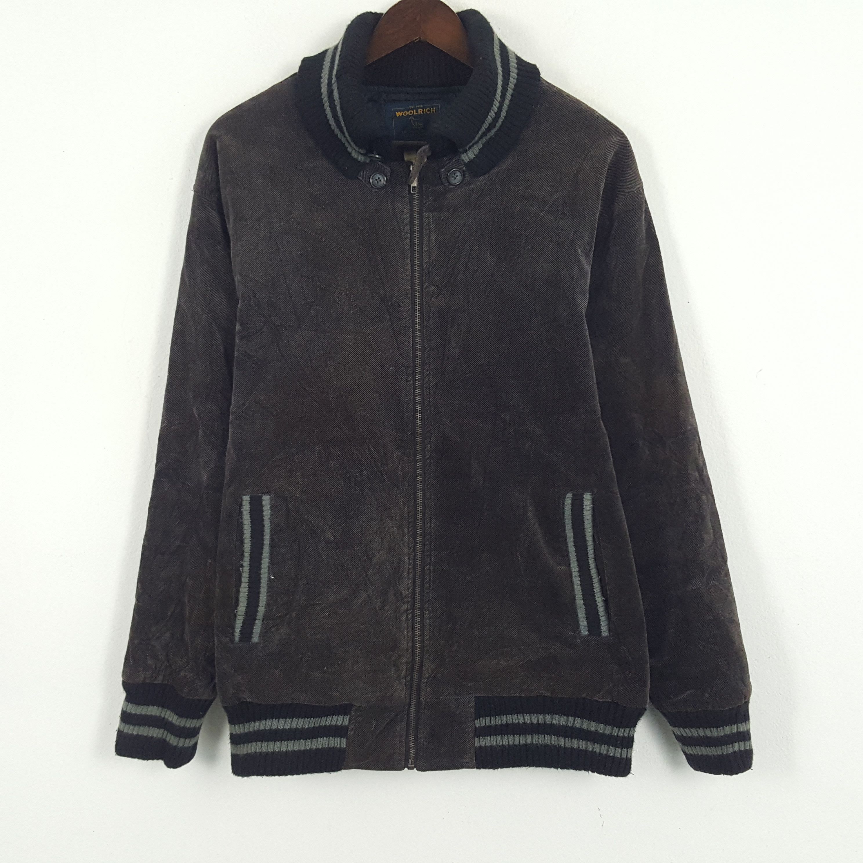 Vintage Vintage Woolrich Custom Skull Zipper Jacket Size US L / EU 52-54 / 3 - 3 Thumbnail