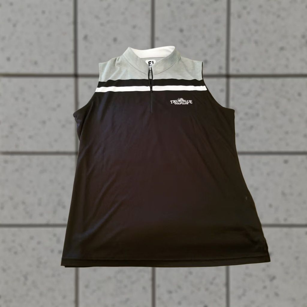 Footjoy FootJoy Womens Vest XL Black Gray Athletic Golf Shirt Size XL / US 12-14 / IT 48-50 - 1 Thumbnail