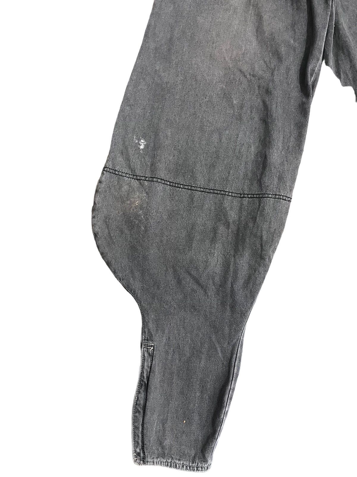 Japanese Brand Vintage Ginwash Grey Monster Workwear Baggy Carpenter Denim Size US 32 / EU 48 - 4 Thumbnail